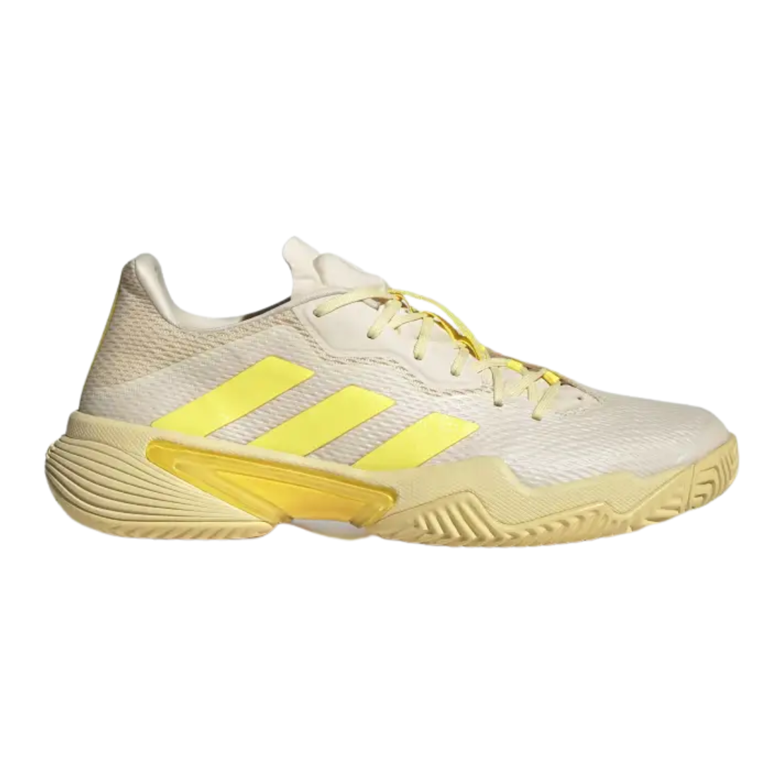 Adidas Barricade Men's Tennis Shoes - Ecru Tint/Beam Yellow/Almost Yellow | Lightweight Performance Court Shoes for Competitive Play & Training