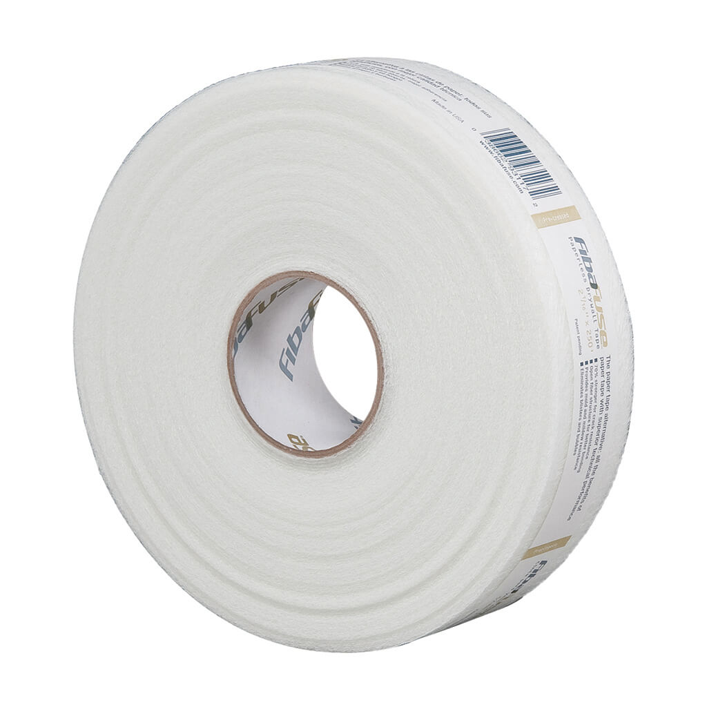 FibaFuse FDW9101 2-1/6 Inch x 250 Feet Self-Adhesive Paperless Drywall Tape - Perfect for Drywall Joint Repair, Crack Prevention & Seamless Wall Finishing