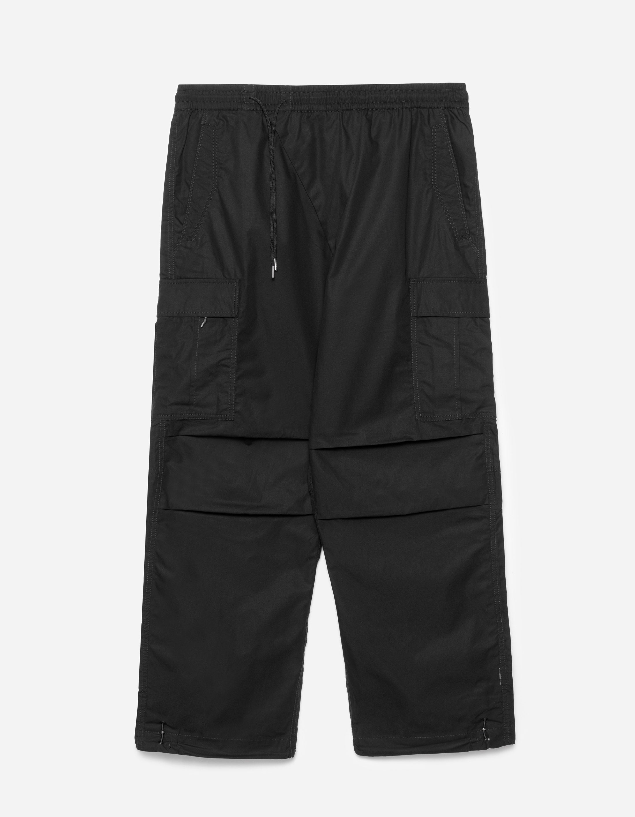 5307 Asym Cargo Track Pants for Men - Black Tactical Joggers with Multiple Pockets | Perfect for Gym, Workout, Hiking & Streetwear Fashion