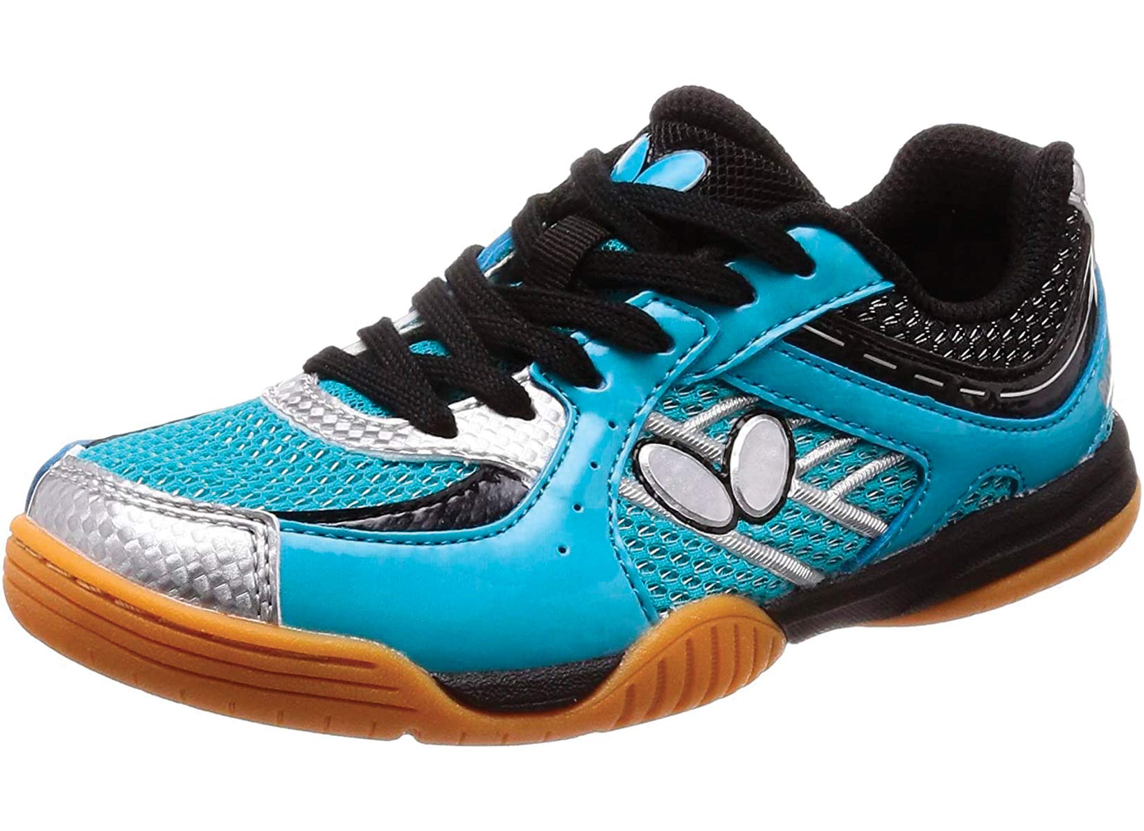 Butterfly Lezoline Sal Table Tennis Shoes - Professional Tournament Ping Pong Shoes for Men & Women - Grey, Lime, Pink, White - Sizes 4.5-12 - Lightweight & Non-Slip - Perfect for Indoor Sports & Training