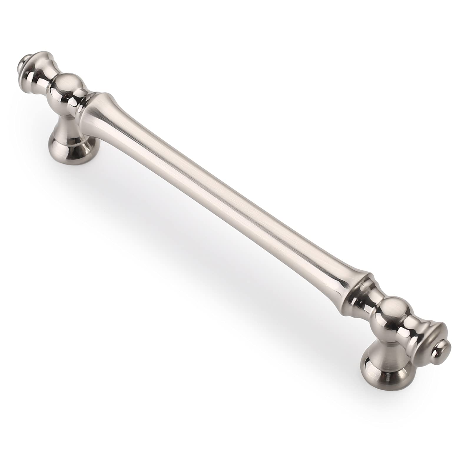 20 Pack 5 Inch Brushed Satin Nickel Cabinet Handles - Modern Kitchen & Bathroom Drawer Pulls for Cabinets, Dressers, Cupboards & Furniture Hardware (128mm) - Perfect for Home Renovation & DIY Projects