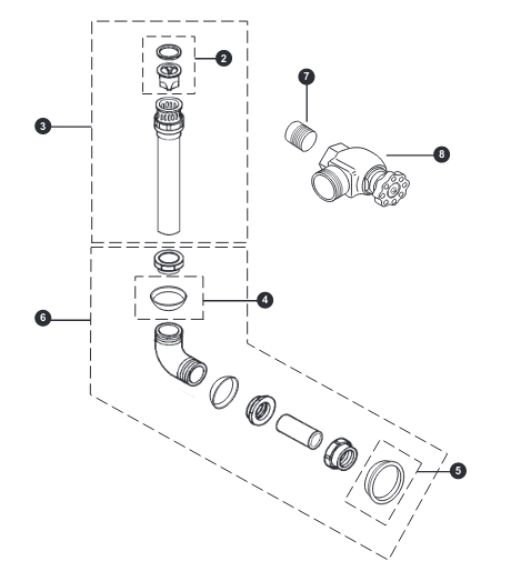 TOTO VB1311#RB 3/4