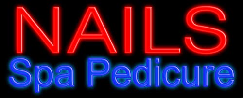 Custom Neon Sign for Nail Spa & Pedicure Salon - Handmade in USA | Perfect for Nail Salon Decor, Manicure Station Lighting & Beauty Shop Signage