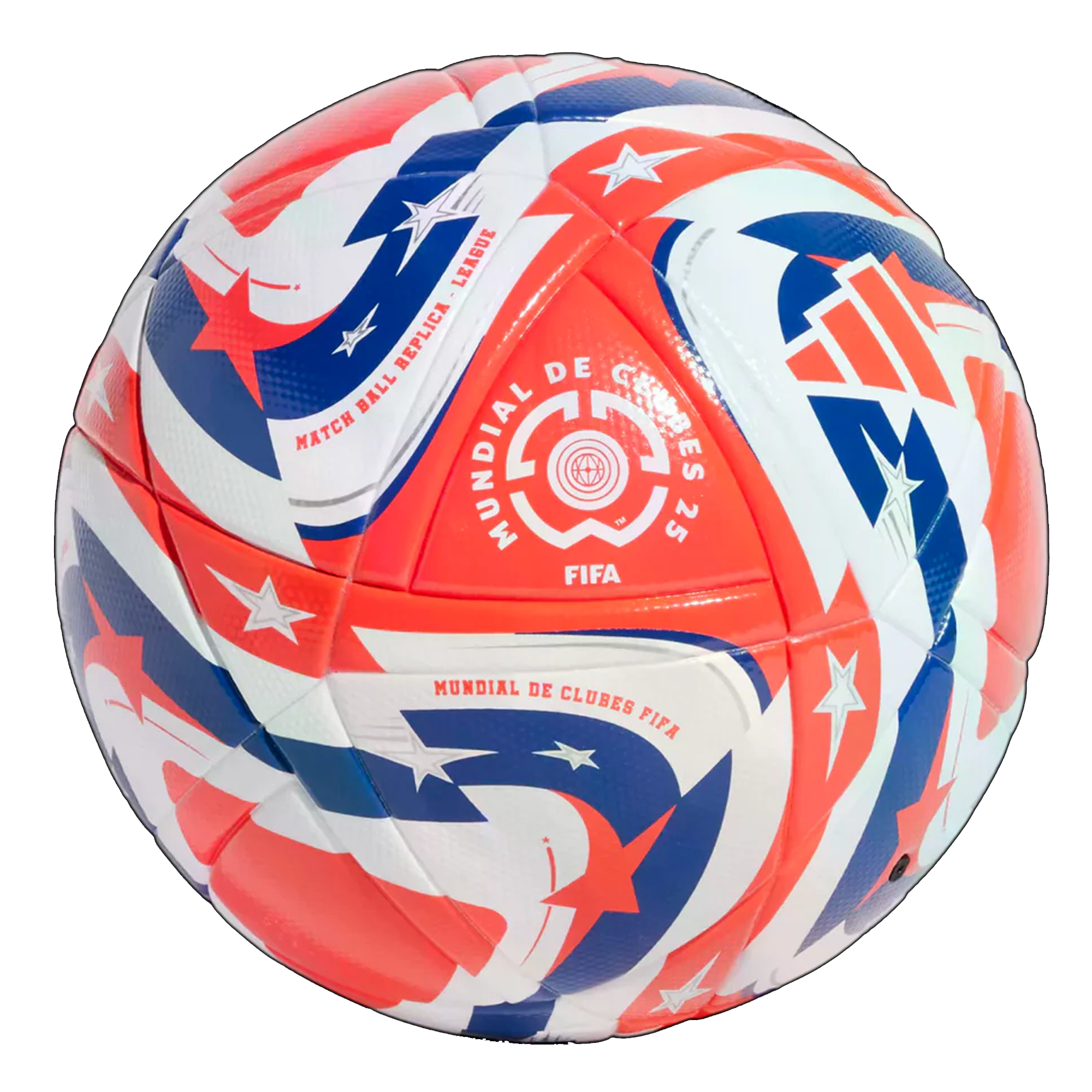 Adidas Club World Cup League Ball 25/26 - Official Match Soccer Ball (White/Lucid Red/Power Blue) for Training, Games & Professional Matches