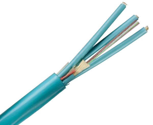 Corning OM4 Multimode 10G Fiber Optic Cable - High Speed Indoor Micro Distribution Plenum for Data Centers & Server Rooms
