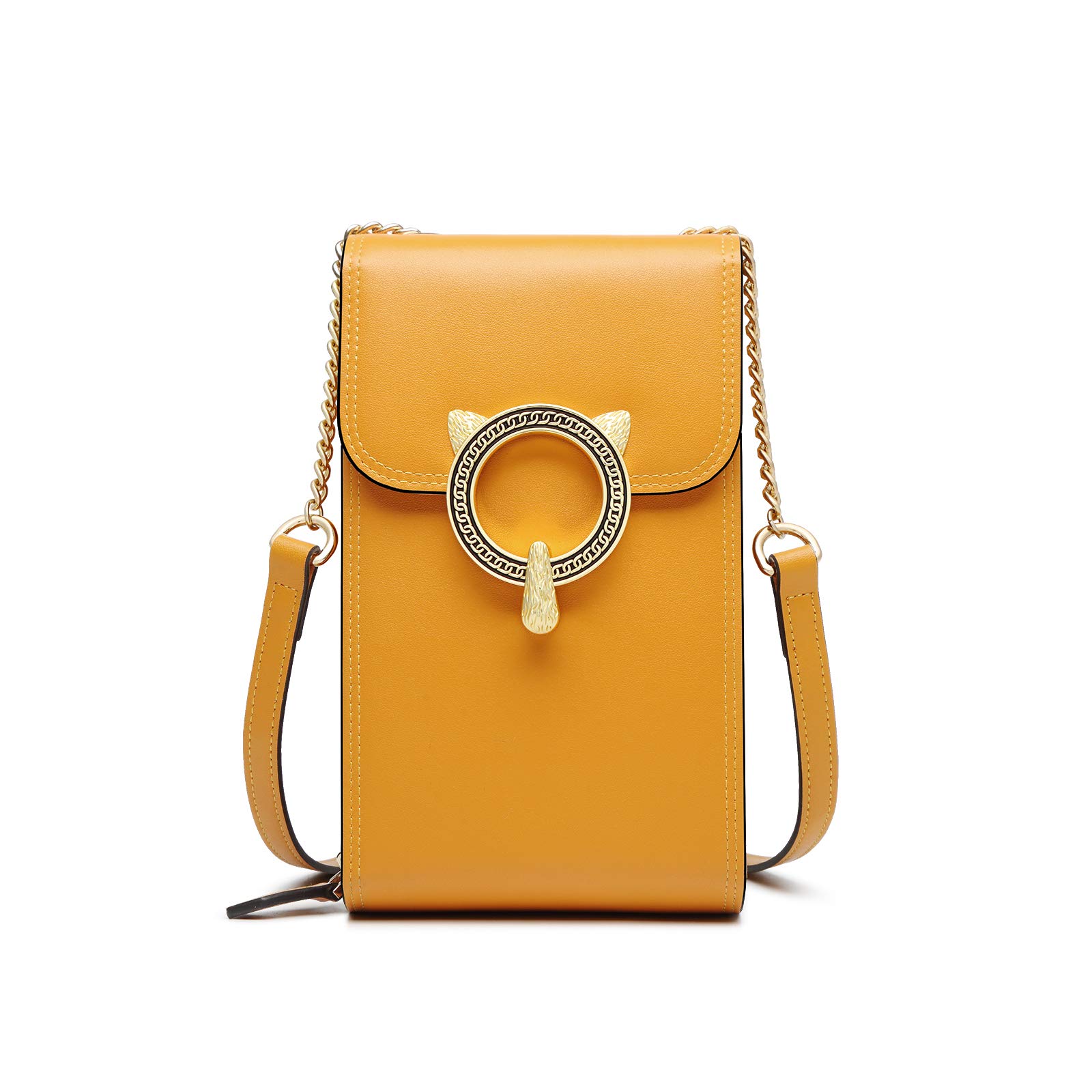 Genuine Leather Crossbody Phone Purse for Women - Stylish Cowhide Leather Crossbody Bag with Phone Pocket - Perfect for Daily Use, Travel & Shopping