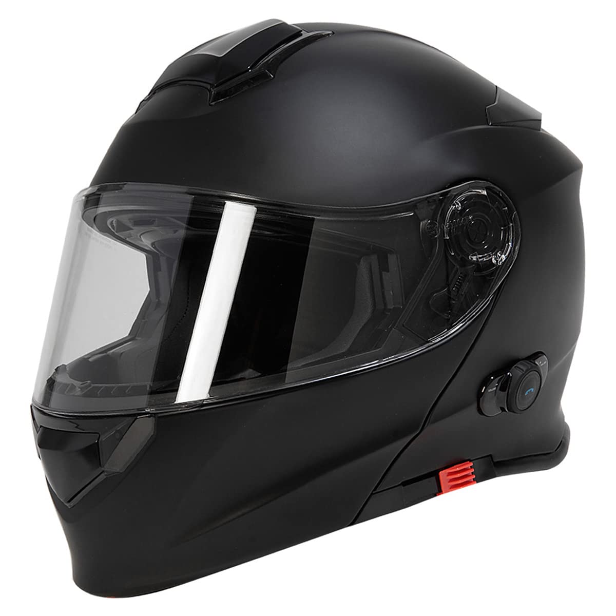 TORC T28B Blinc Wireless Integrated Full Face Motorcycle Helmet - DOT & ECE Certified - Bluetooth Communication - for Street Biking & Commuting