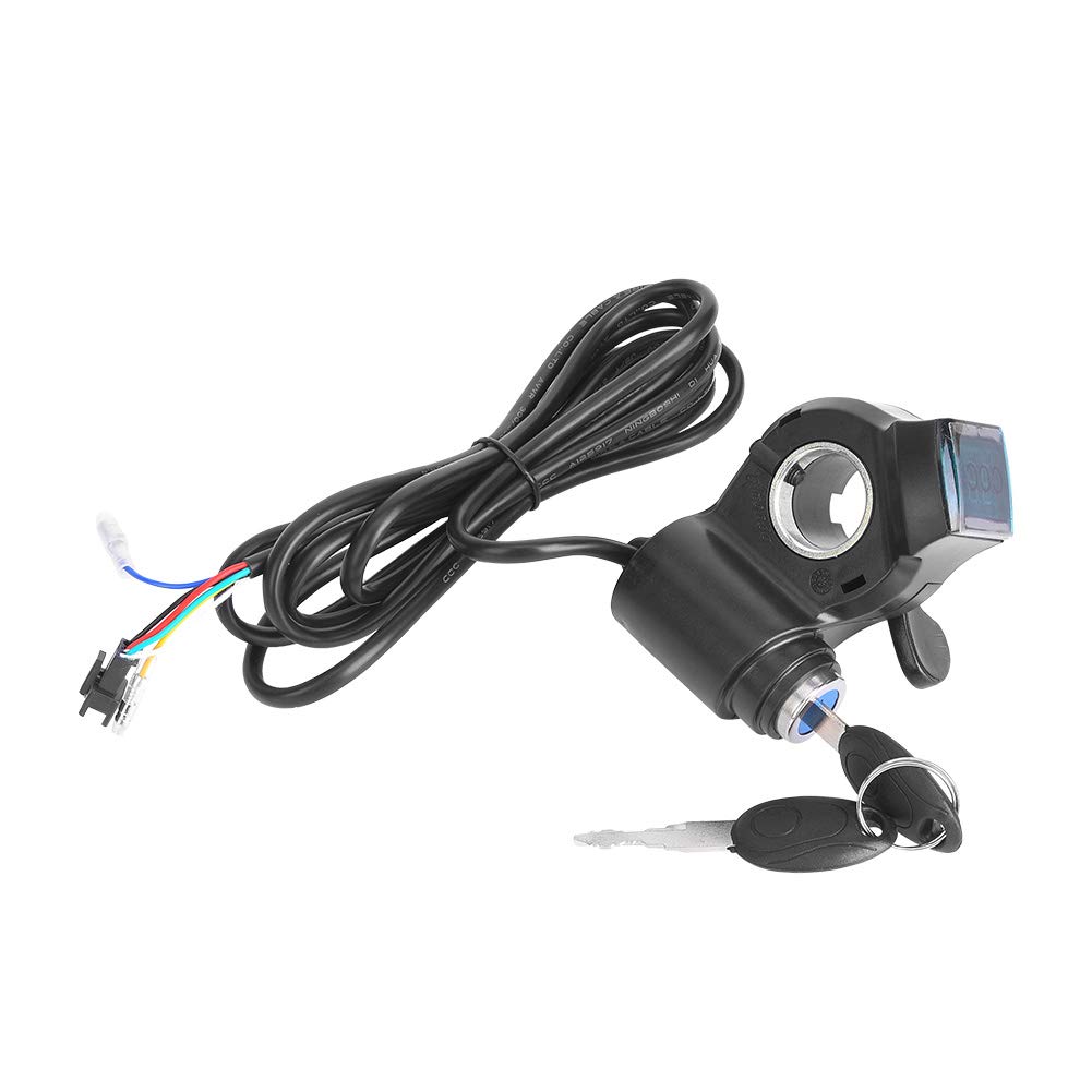Shanrya Electric Bike Thumb Throttle Handle - 0.8V-4.2V Plastic Wrist Throttle for E-Bikes & Scooters - Perfect for Commuting, Off-Roading & Urban Riding