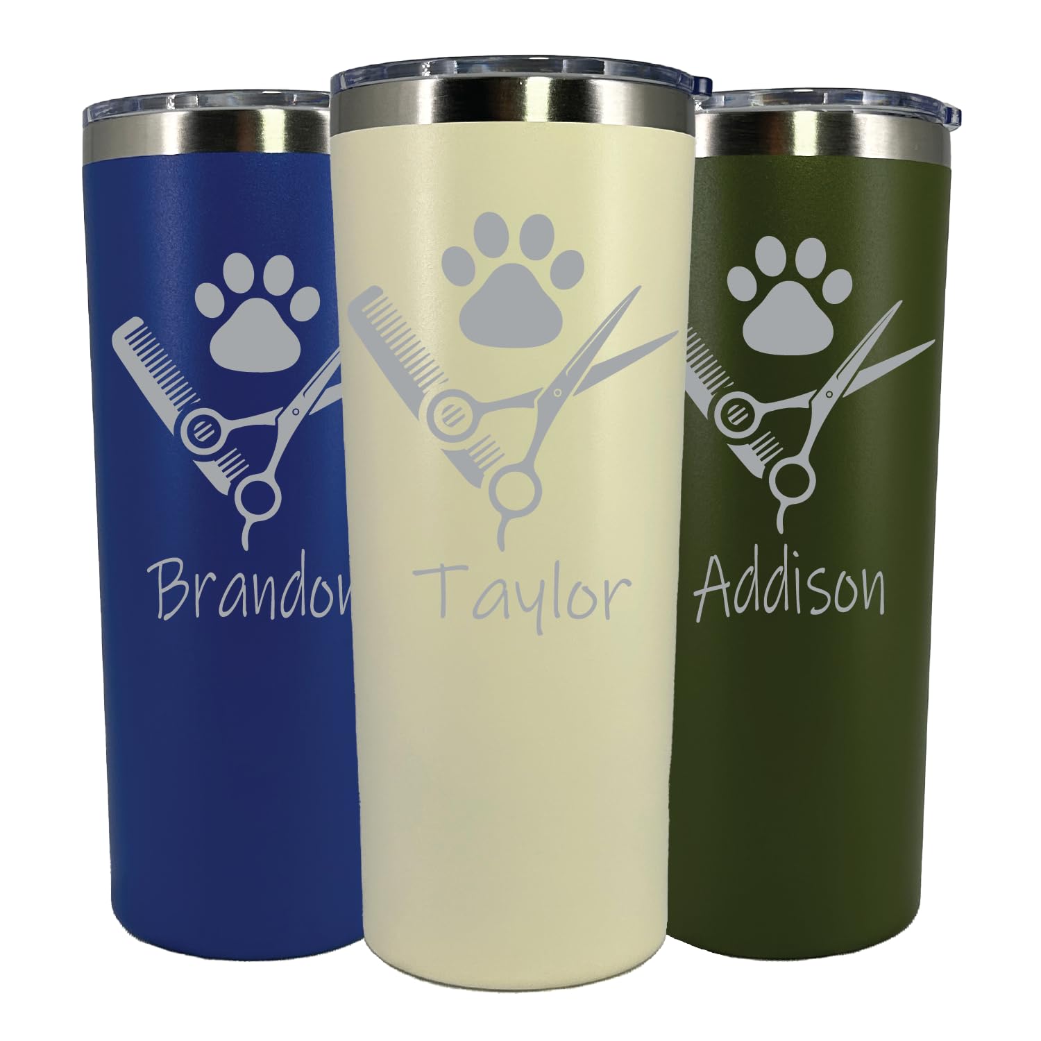 AVITO 22 oz Personalized Dog Groomer Tumbler - Laser Engraved Stainless Steel Vacuum Insulated Cup - Perfect Gift for Pet Groomers & Dog Lovers - Ideal for Salons, Training Sessions & Outdoor Adventures