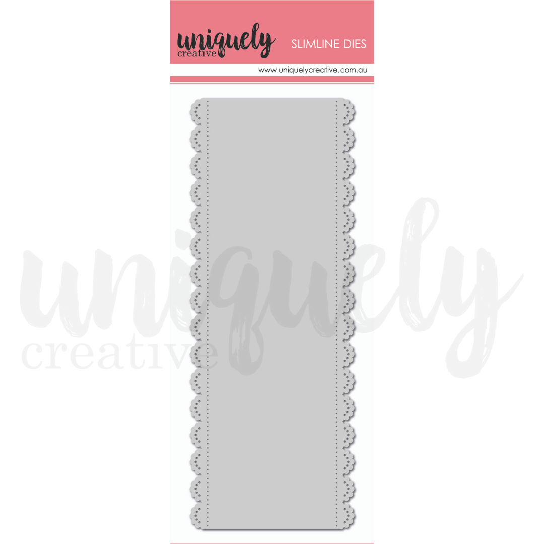 Slim Doily Border Die - Elegant Scrapbooking & Card Making Die Cut for DIY Crafts, Perfect for Wedding Invitations, Greeting Cards, and Home Decor Projects