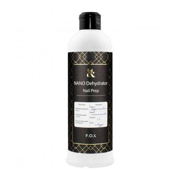 F.O.X NANO Dehydrator Nail Prep 550ml - Professional Nail Dehydrator for Gel & Acrylic Nails - Perfect for Nail Salons & DIY Manicures at Home