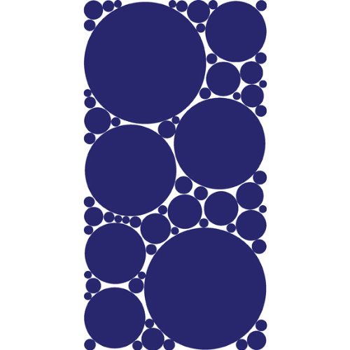 Cobalt Blue Polka Dot Wall Stickers 8
