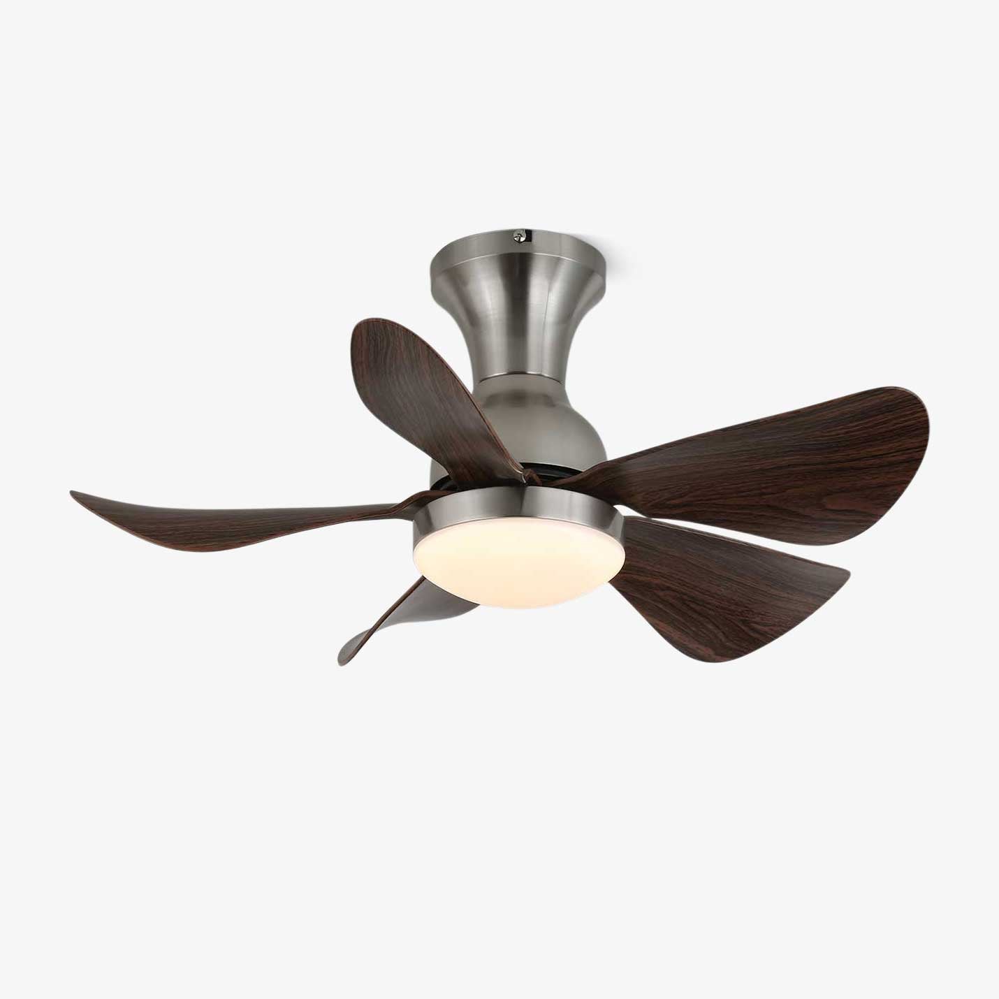 Breezenest Compact Ceiling Fan with Light - Energy Efficient 3-Speed Remote Control, Quiet DC Motor - Perfect for Bedroom, Living Room, and Office Spaces