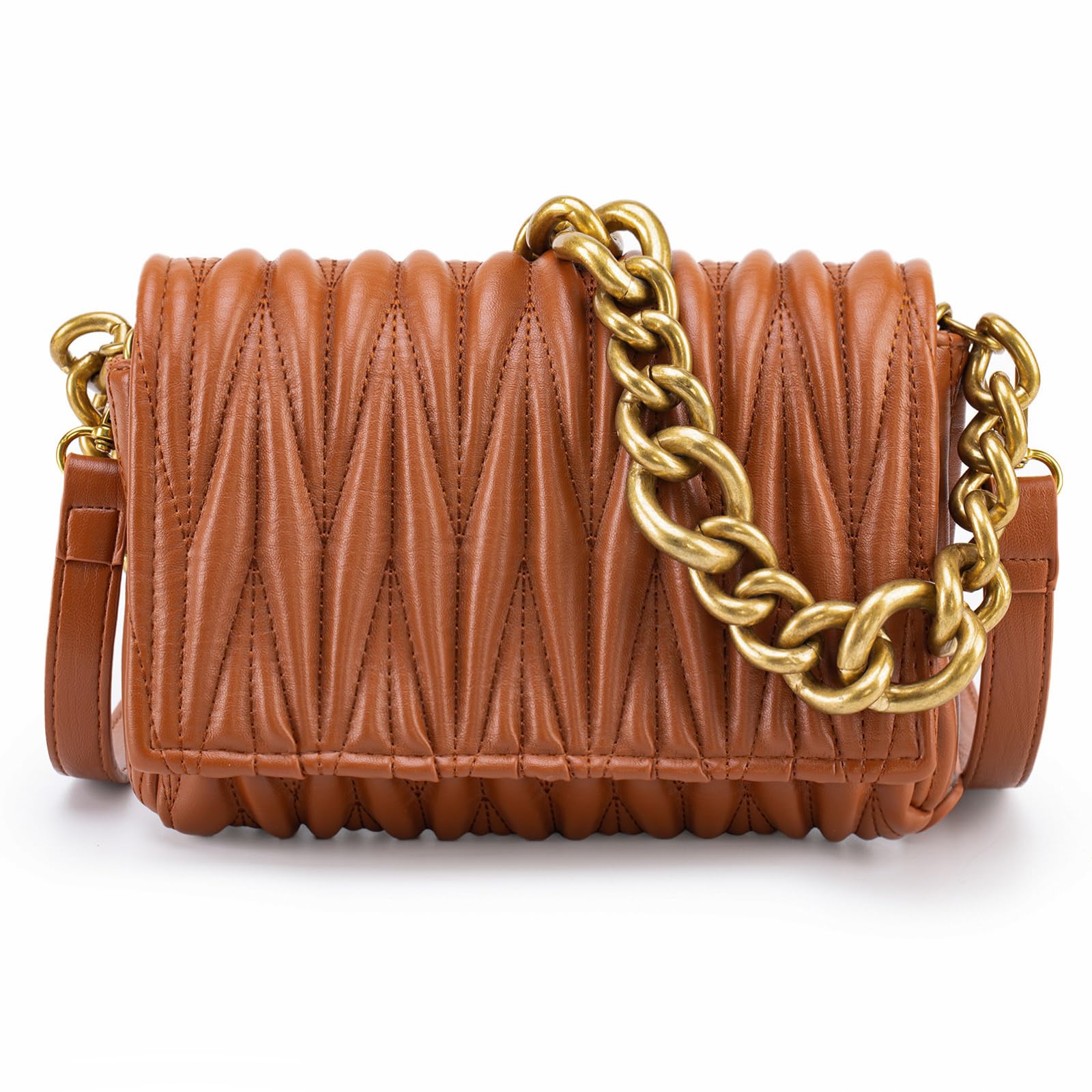 Montana West Quilted Crossbody Bag for Women - Stylish Small Purse with Top Handle - Perfect for Work, Travel & Everyday Use