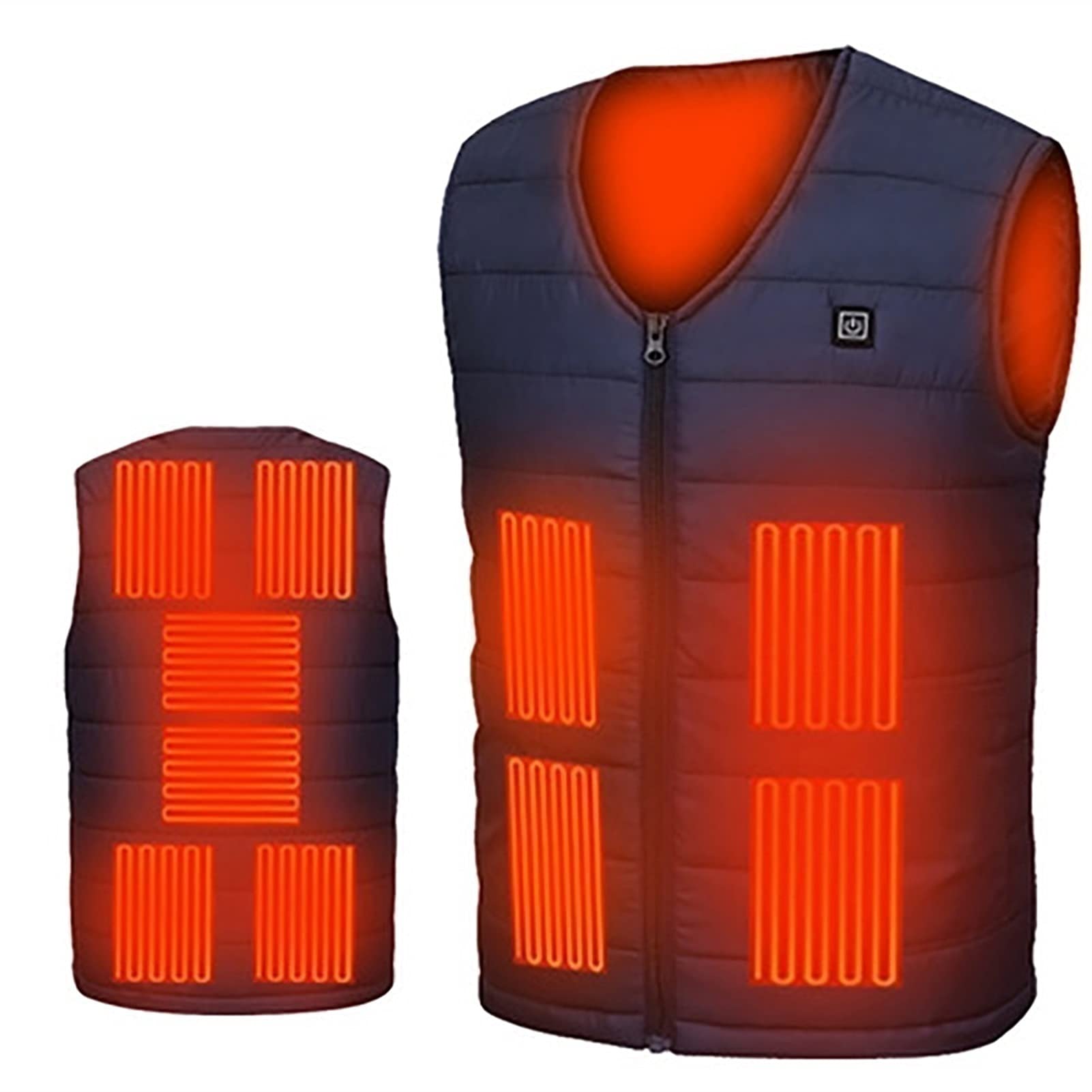 Women's Heated Vest with 3 Adjustable Heating Levels & 10 Heating Zones - Winter Warm Jacket with Neck Warmer, Machine Washable (Batteries Not Included) - Perfect for Outdoor Activities, Skiing, Hiking & Cold Weather Commuting
