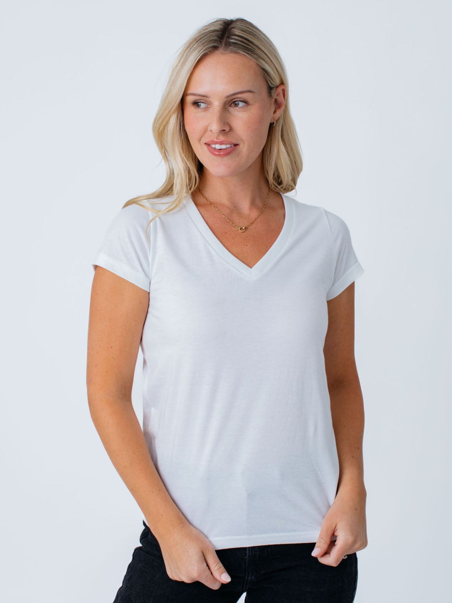 10 Pack Women's V-Neck T-Shirts - Soft & Comfortable Casual Tops for Everyday Wear - Perfect for Work, Gym, and Weekend Outfits
