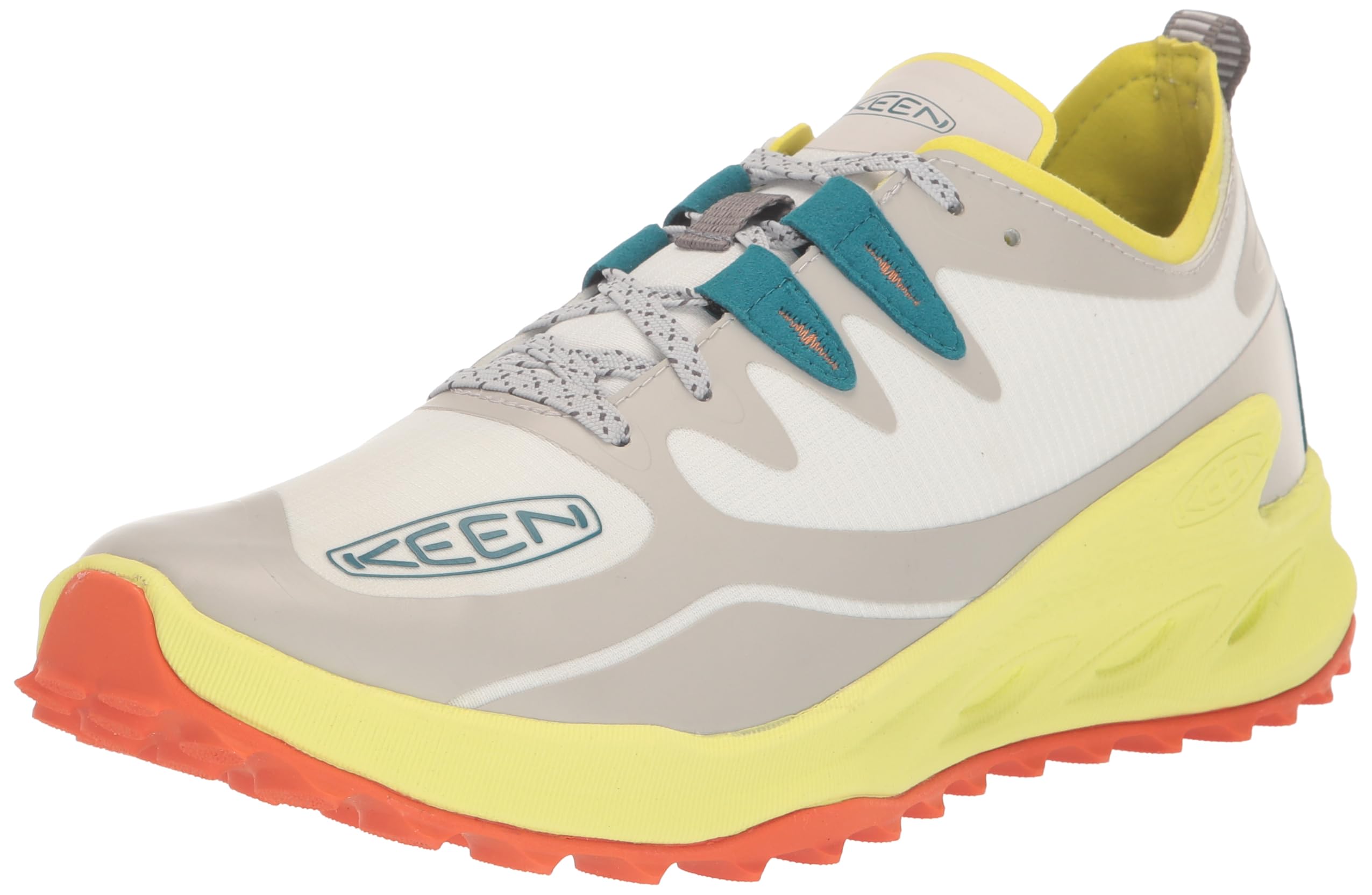 KEEN Women's Zionic Low Height Breathable All Terrain Hiking Shoes - Lightweight & Durable for Outdoor Adventures, Star White/Evening Primrose, Size 9 | Perfect for Hiking, Trail Running & Travel