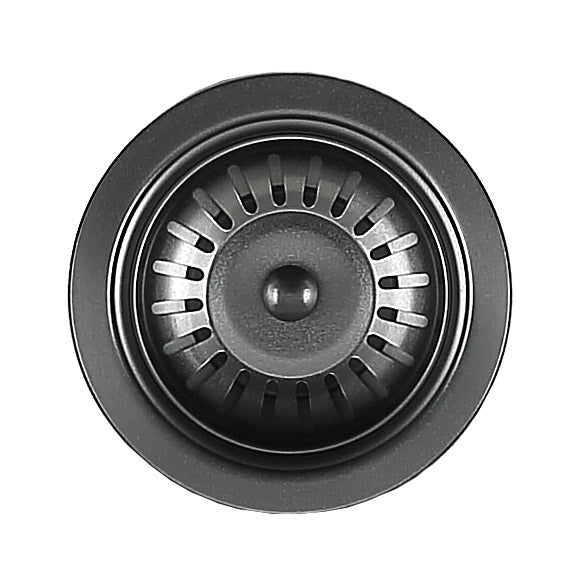 Gunmetal Stainless Steel Sink Strainer - Durable Kitchen Sink Drain Filter for Food Waste, Hair & Debris - Perfect for Bathroom, Laundry & Utility Sinks