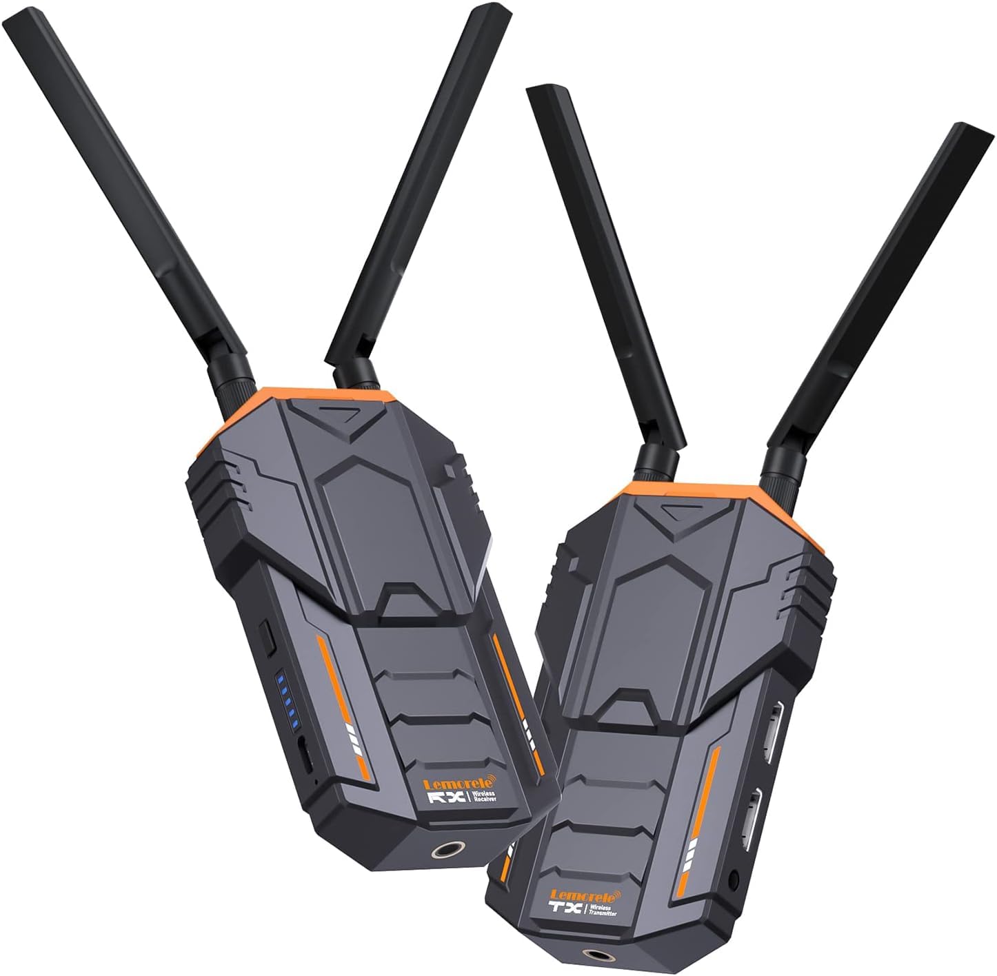 Lemorele Wireless HDMI Video Transmitter and Receiver Kit - 1080P Full HD, 0.06s Ultra Low Latency, 656ft Range, IR Backhaul, HDMI Loop-Out - Perfect for Photography, Live Streaming, Home Theater, and Conference Presentations (Supports Up to 4 Receivers)
