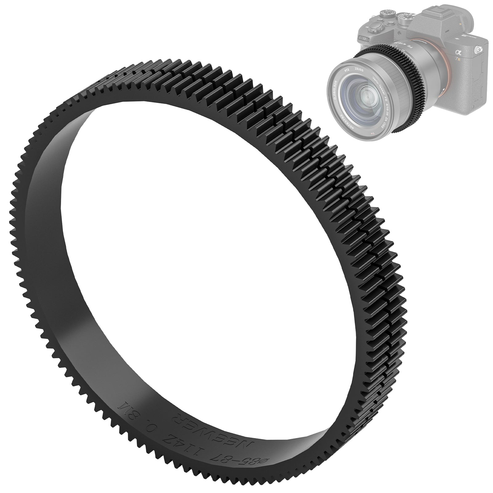 NEEWER PG008 0.8 MOD Seamless Follow Focus Gear Ring for DSLR Camera - Professional Video Accessories for Smooth Focus Pulling in Filmmaking & Photography