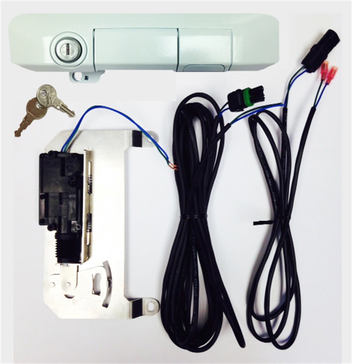 Pop & Lock PL85503 Super White Power Tailgate Lock for Toyota Tacoma (2005-2023) - Smart Keyless Entry Combo | Secure Truck Bed & Cargo | Off-Road & Daily Driving Protection