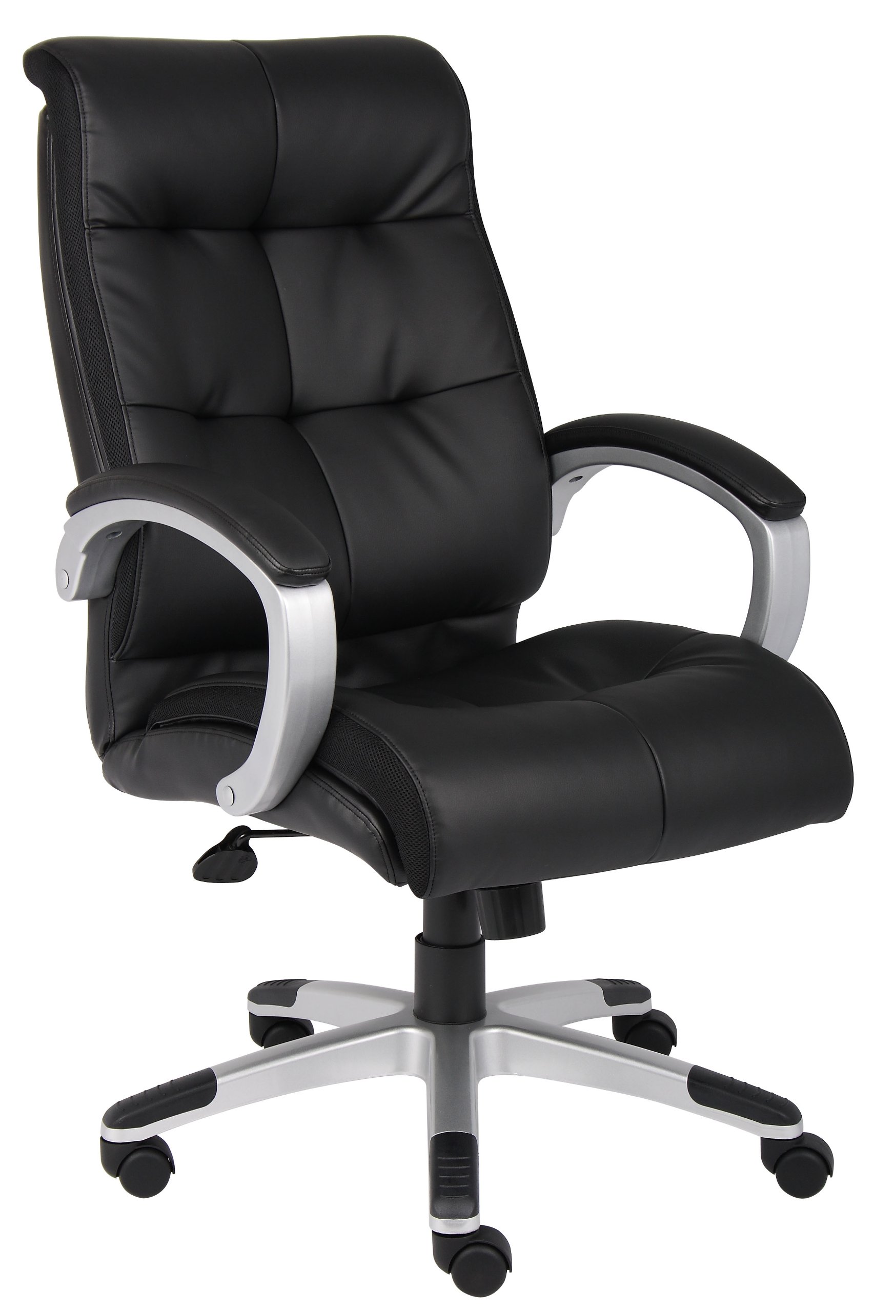 Premium Black Double Plush High Back Executive Office Chair - Ergonomic Swivel Desk Chair with Adjustable Height & Lumbar Support for Home Office, Conference Rooms & Corporate Workspaces