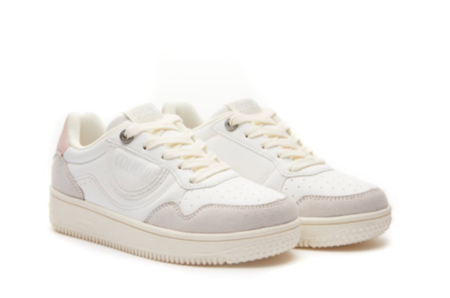 Colmar White and Rose Austin Sneakers - Women's Fashion Casual Shoes for Walking, Running & Everyday Wear | Comfortable & Stylish Footwear for Work, Travel & Outdoor Activities