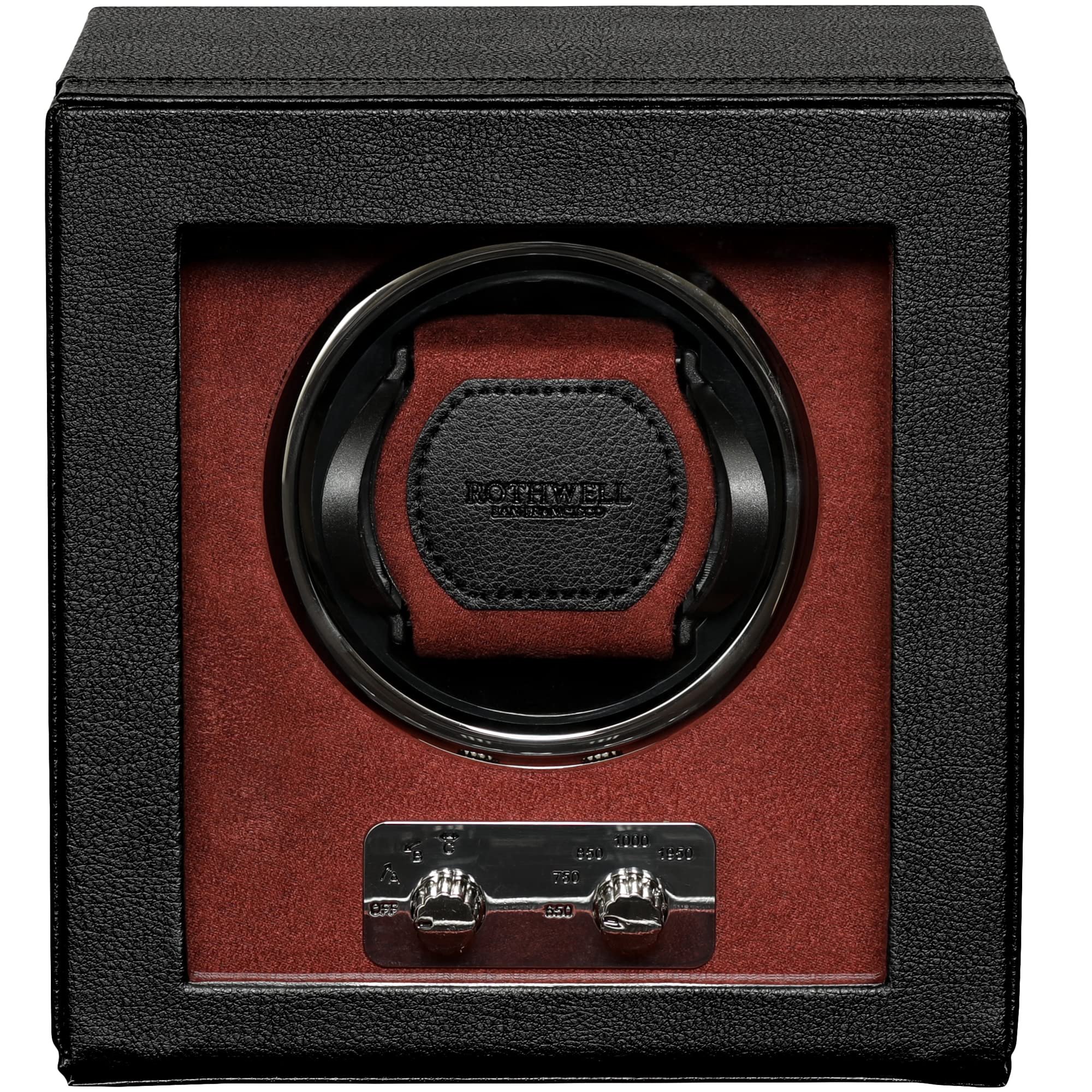 ROTHWELL Automatic Watch Winder for Self-Winding Watches - Quiet Motor with Multiple Speeds & Rotation Settings - Perfect for Watch Collectors & Travel Storage