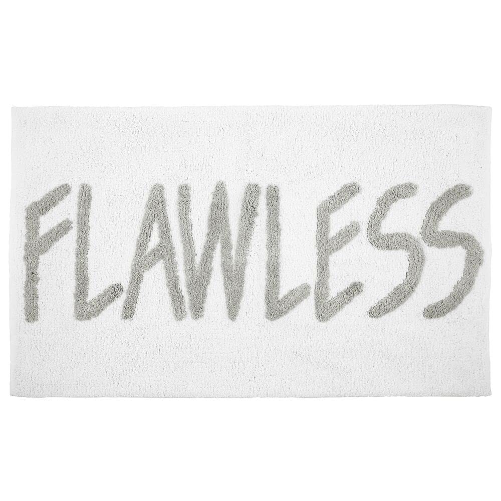 Luxury 100% Cotton Bath Mat - Super Soft & Absorbent, Non-Slip Shower Rug with Fun Quote - 34