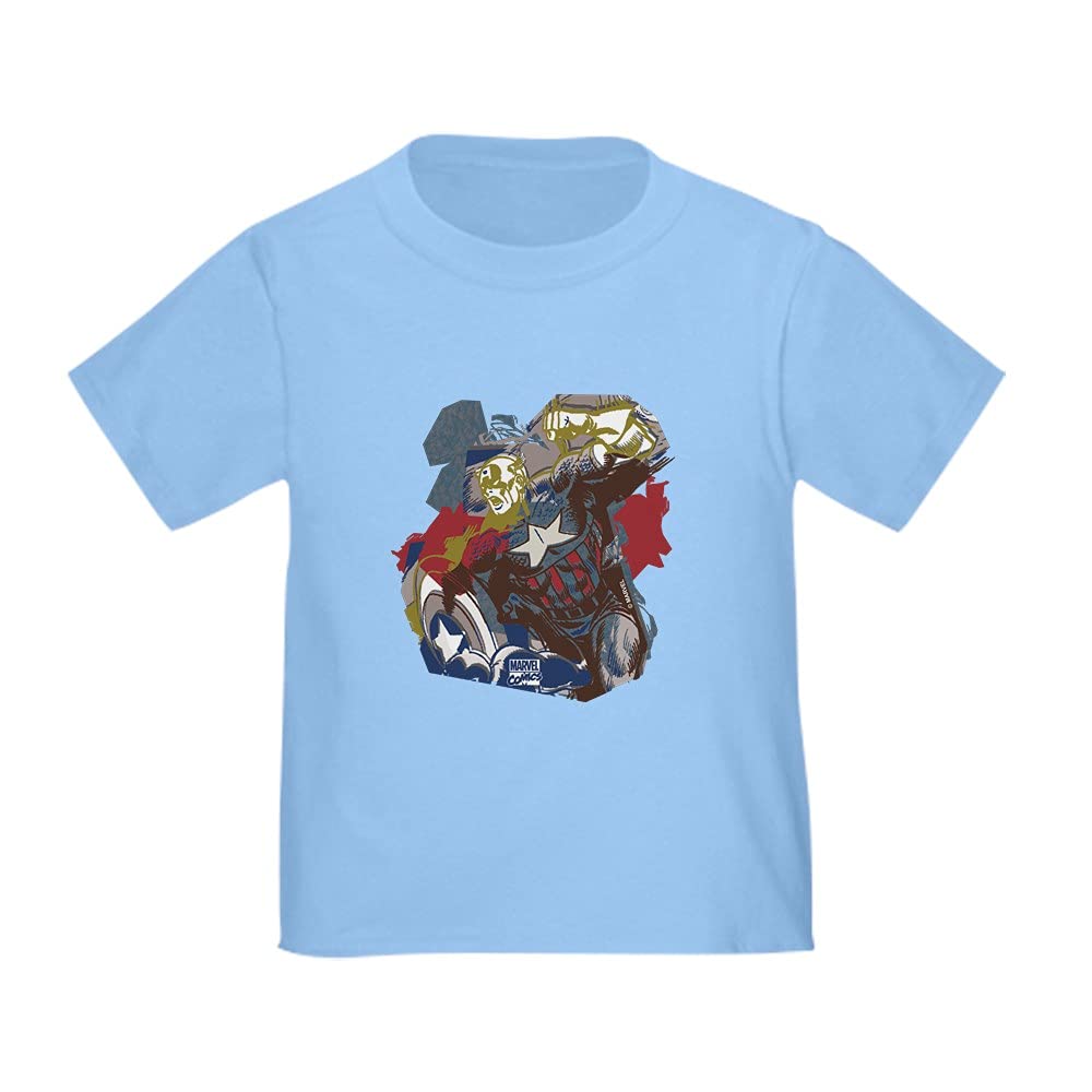 Captain America Toddler T-Shirt - Cute Superhero Tee for Kids | Perfect for Birthday Gifts & Playdates