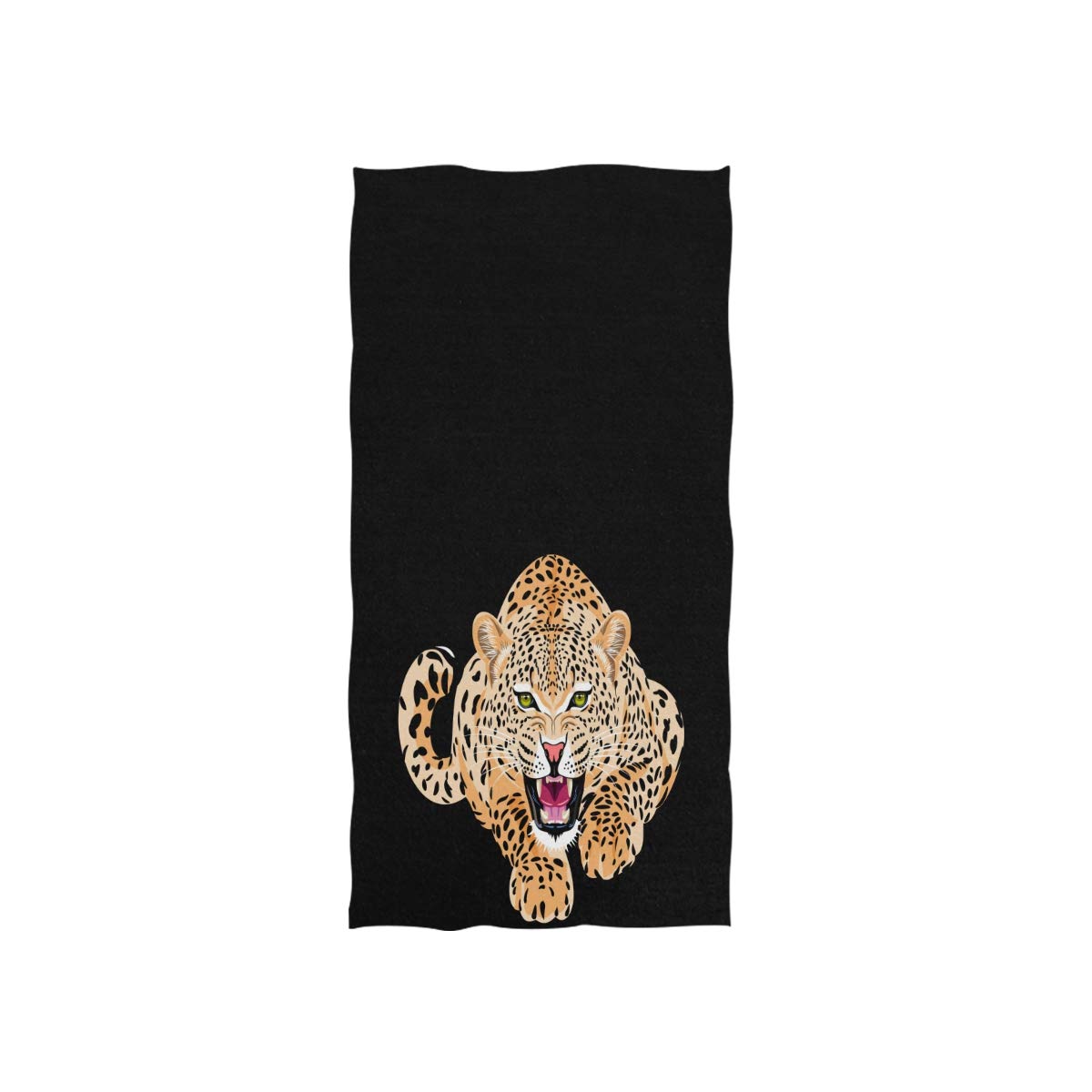 **Premium Leopard Print Hand Towels - Ultra Soft & Highly Absorbent Bathroom Towels (30