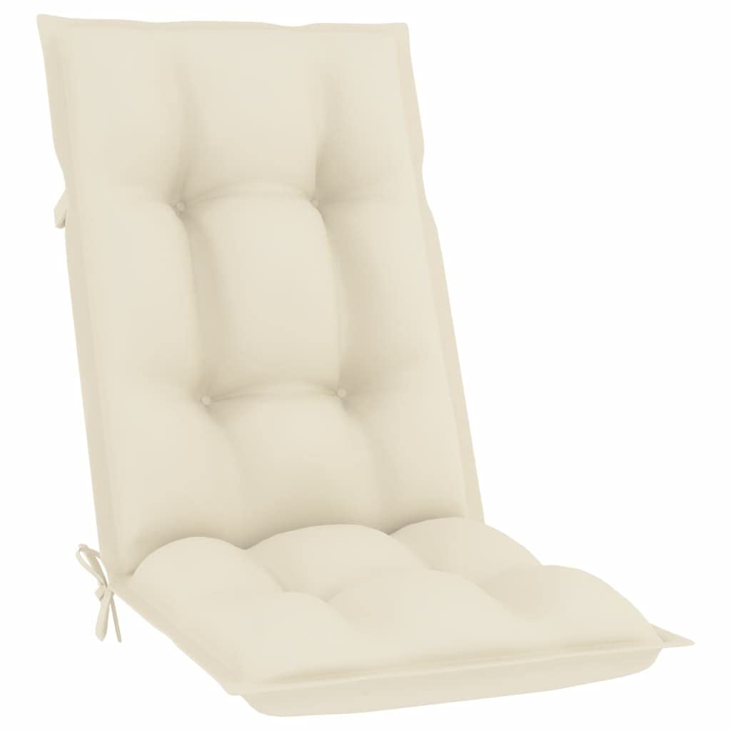 WIFESE Outdoor Seat Cushions Set of 4 - Waterproof Patio Chair Cushions for Garden, Bistro & Dining Furniture - Comfortable Replacement Cushions for Bench & Outdoor Chairs (Cream) - Perfect for Backyard, Deck & Poolside Relaxation
