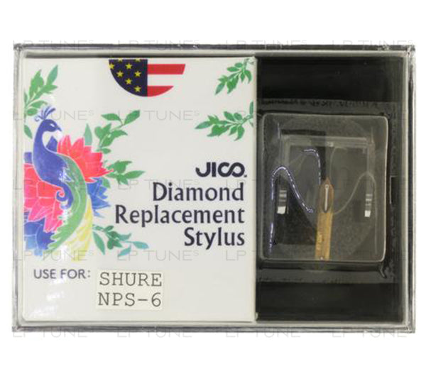Shure NPS 6 Replacement Stylus by JICO - High-Quality Needle for Turntables & Record Players - Perfect for Vinyl Enthusiasts & DJs
