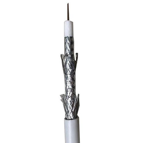ADI PRO RN 7001501 RG6 Quad Shielded CATV Cable - 60% AL 40% AL Braid, 18/1 CCS, Non-Plenum, 500ft (152.4m) Pull Box, White - Perfect for Home Theater, Satellite TV & Security Camera Installations