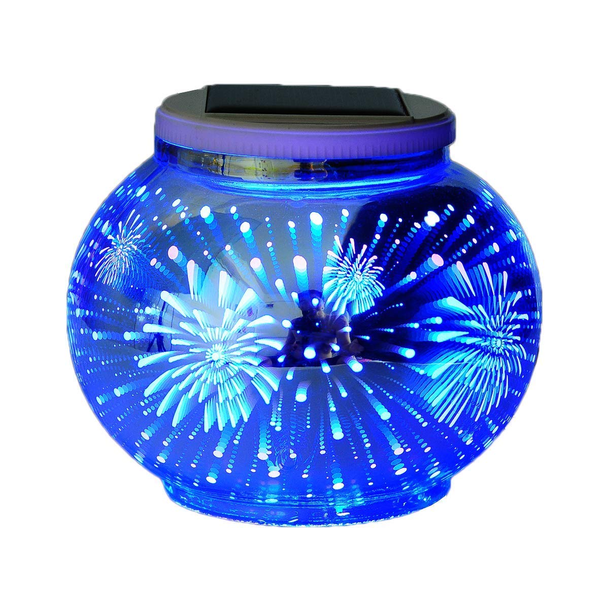 Solar Glass Table Lights - Waterproof 3D Ball Lamp for Outdoor Garden & Party Decor