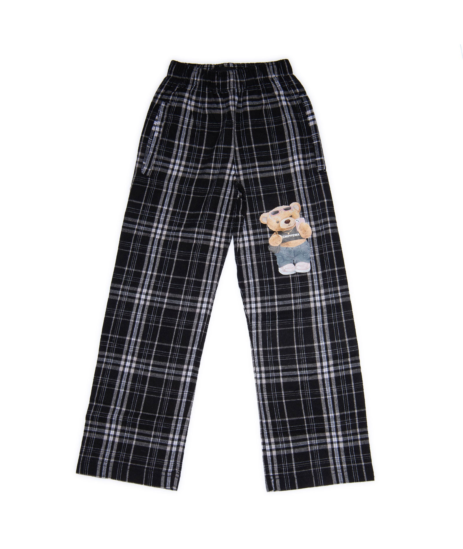 Girls Chippewa Calling Camp Teddy Flannel Pajama Pants - Cozy Winter Sleepwear for Kids, Perfect for Sleepovers & Indoor Lounging