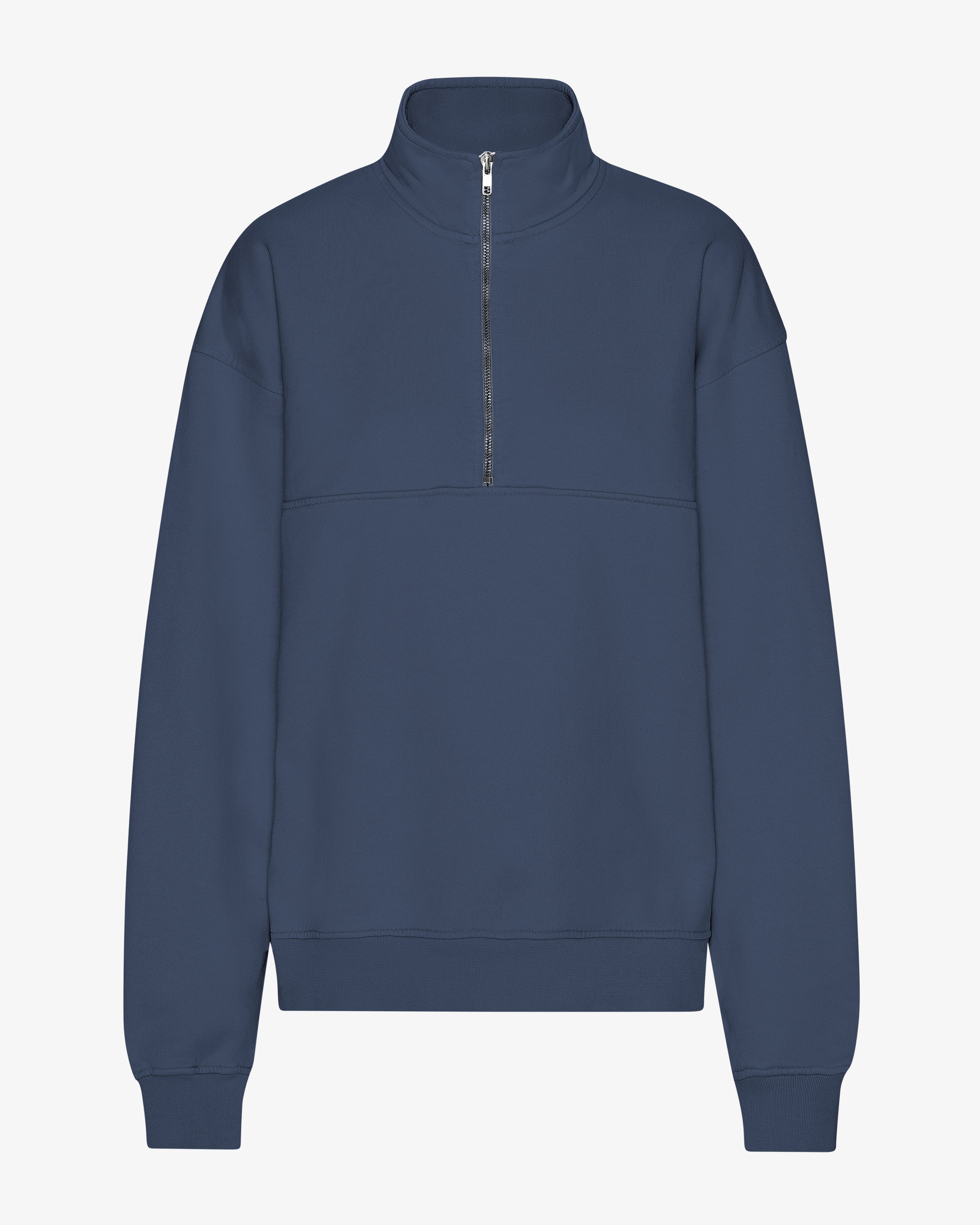 Organic Quarter Zip Sweatshirt for Men - Soft & Comfortable Pullover in Petrol Blue - Perfect for Casual Wear, Outdoor Activities & Layering in Cool Weather