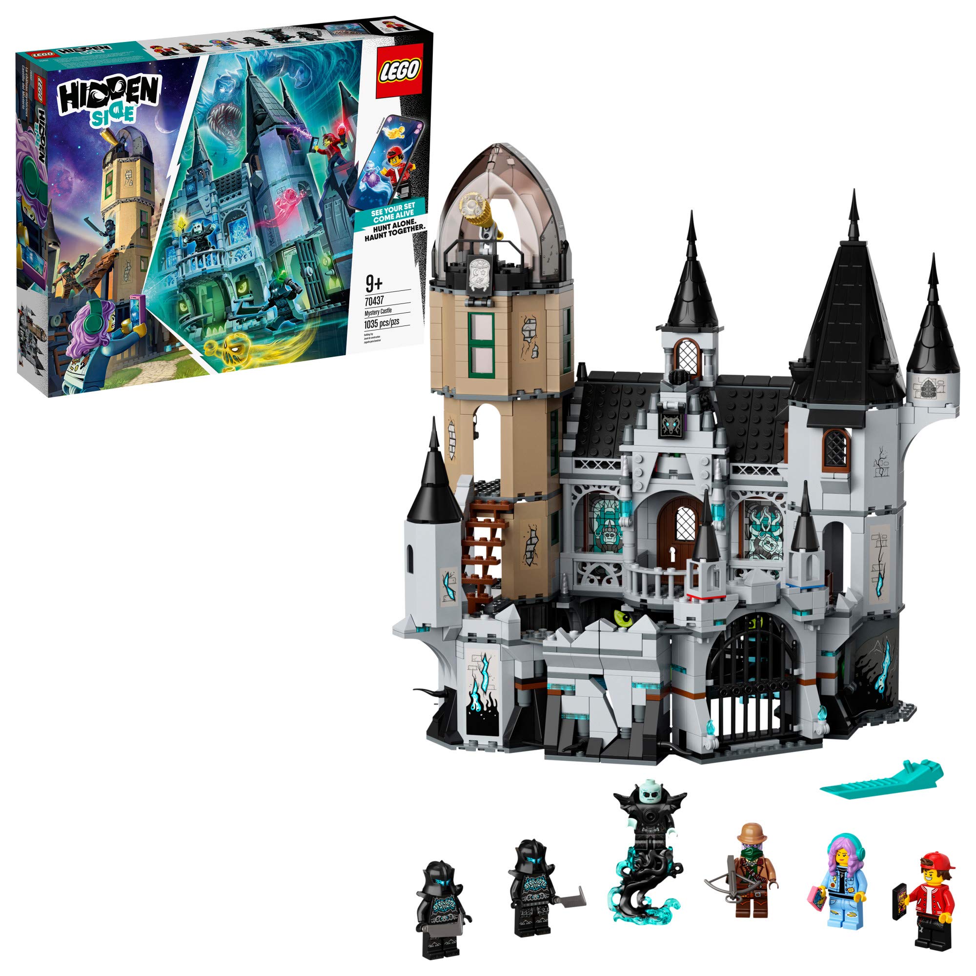 LEGO Hidden Side Mystery Castle 70437 Building Kit - 1,035 Piece AR Ghost Hunting Toy with App Control, Includes Jack, Parker & 4 Minifigures | Interactive Castle Model for Kids & Collectors | Perfect for Halloween Play & STEM Learning Activities