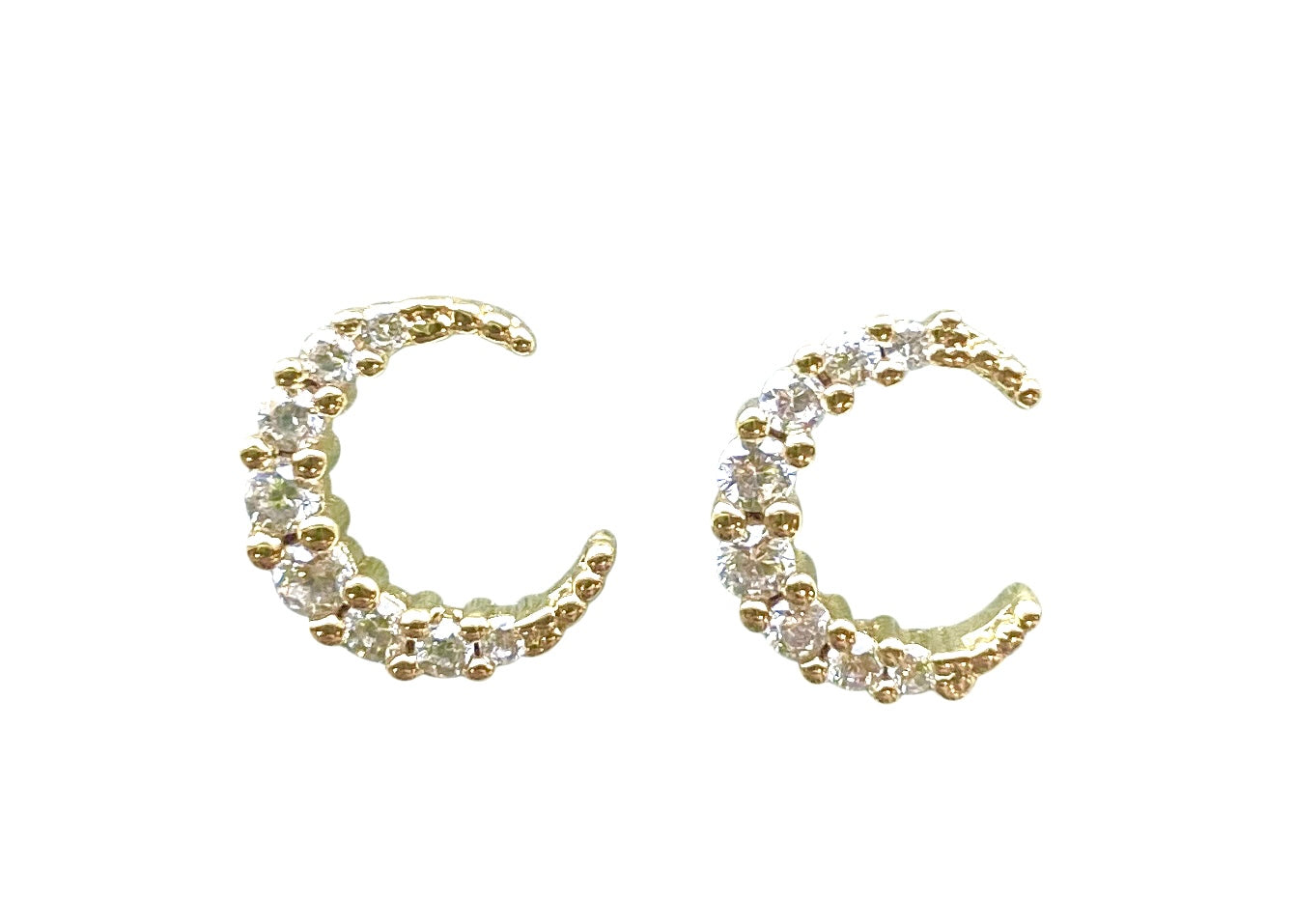 Crescent Stud Earrings for Women - Dainty Moon Charm Hoop Earrings - Hypoallergenic Stainless Steel Jewelry - Perfect for Everyday Wear, Gifts & Special Occasions