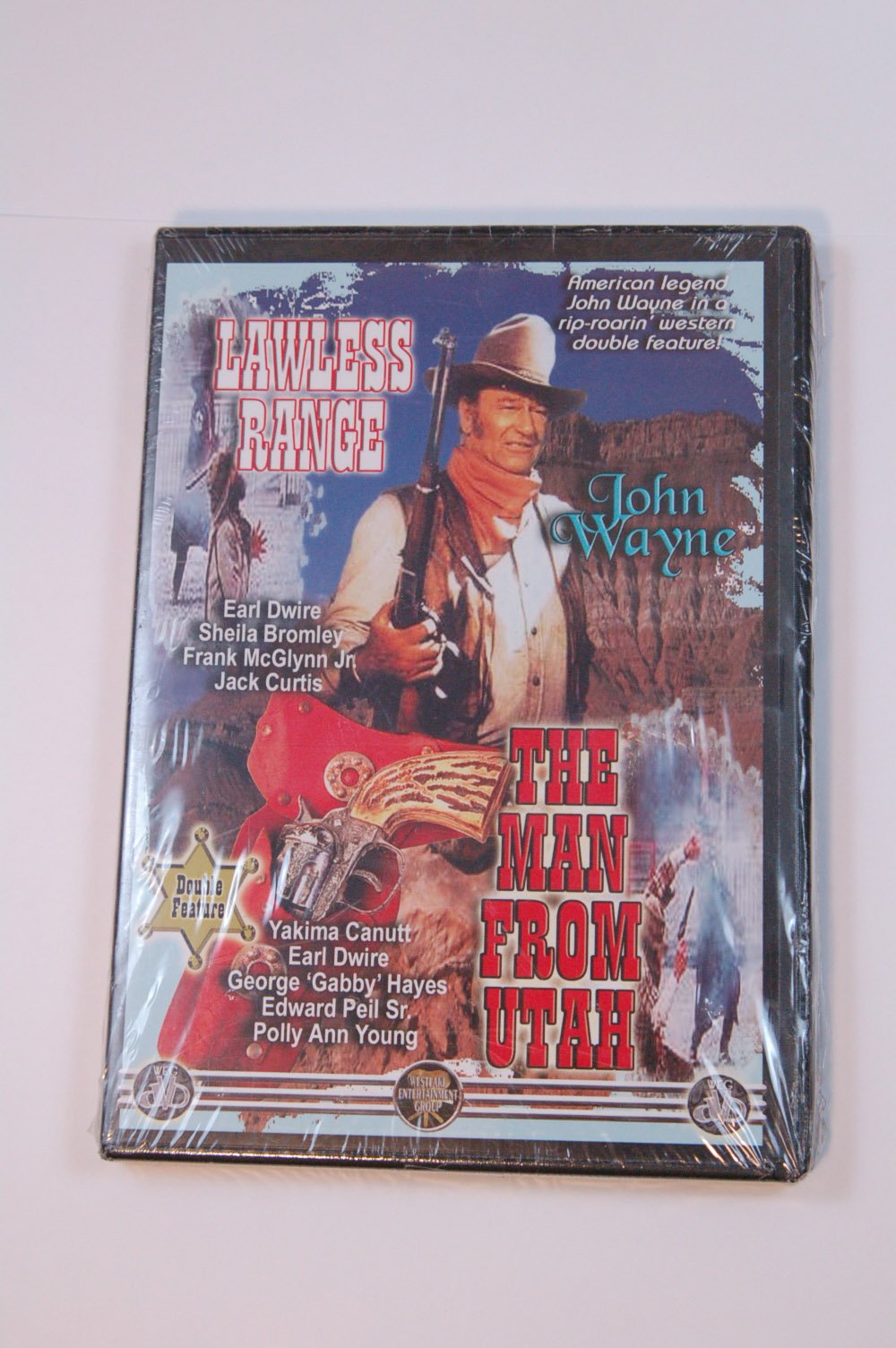 John Wayne Western Movie DVD - Lawless Range & The Man From Utah - Classic Cowboy Films for Movie Night & Western Fans