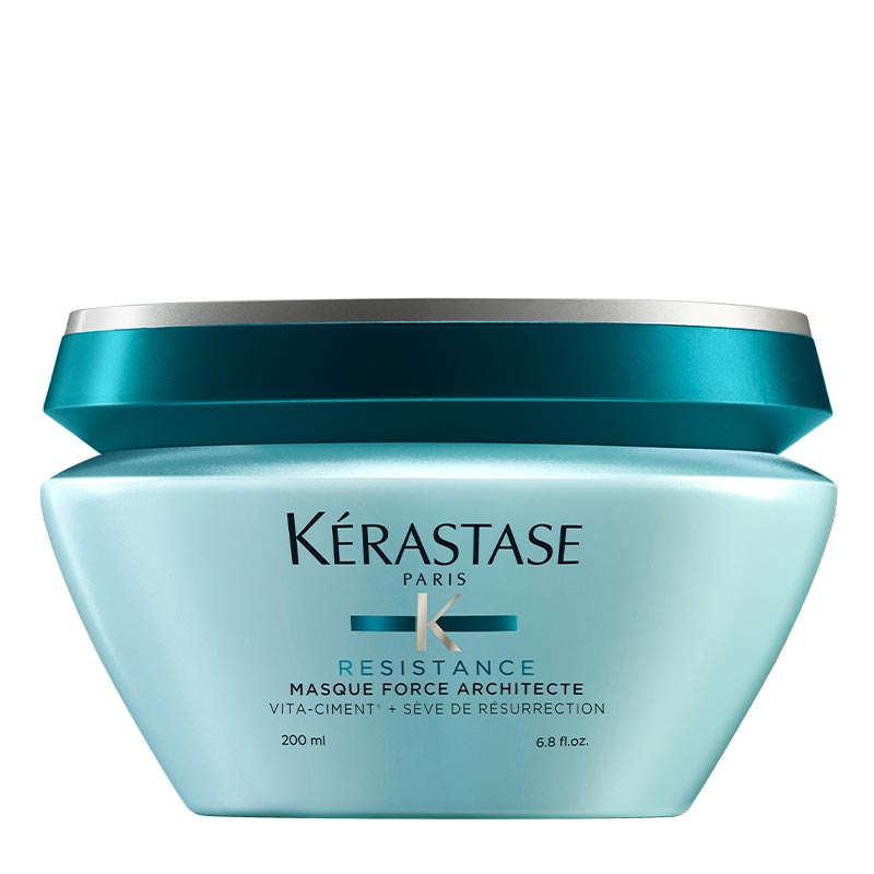 Kérastase Resistance Force Architecte Strengthening Hair Mask for Dry Damaged Hair - Deep Conditioning Treatment for Repair & Hydration - Perfect for Salon-Quality Hair Care at Home