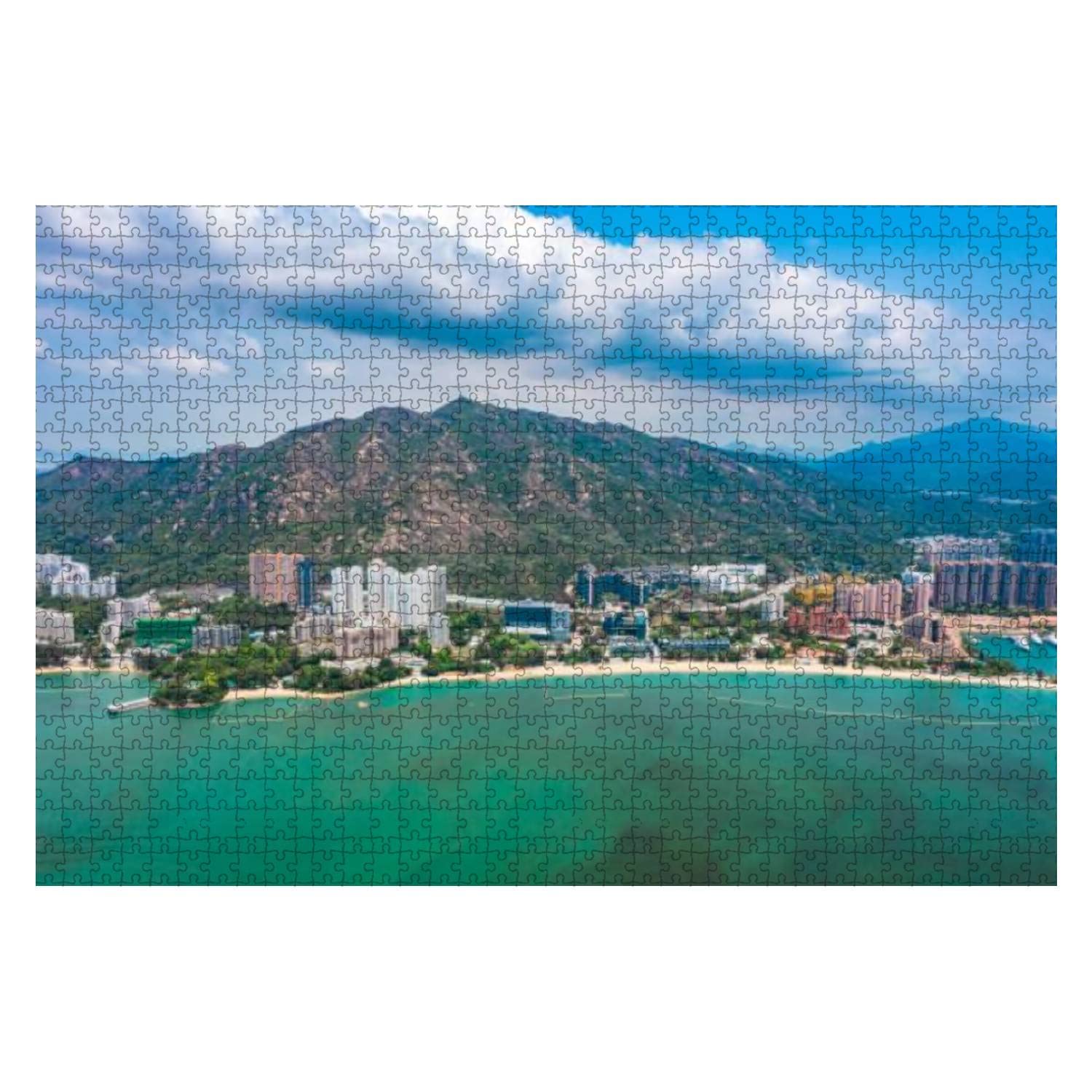 1000 Piece Jigsaw Puzzle for Adults & Kids - Aerial View of Gold Coast Hong Kong, Large Interlocking Pieces, Educational & Fun Brain Game - Perfect for Family Bonding, Stress Relief & Home Decor
