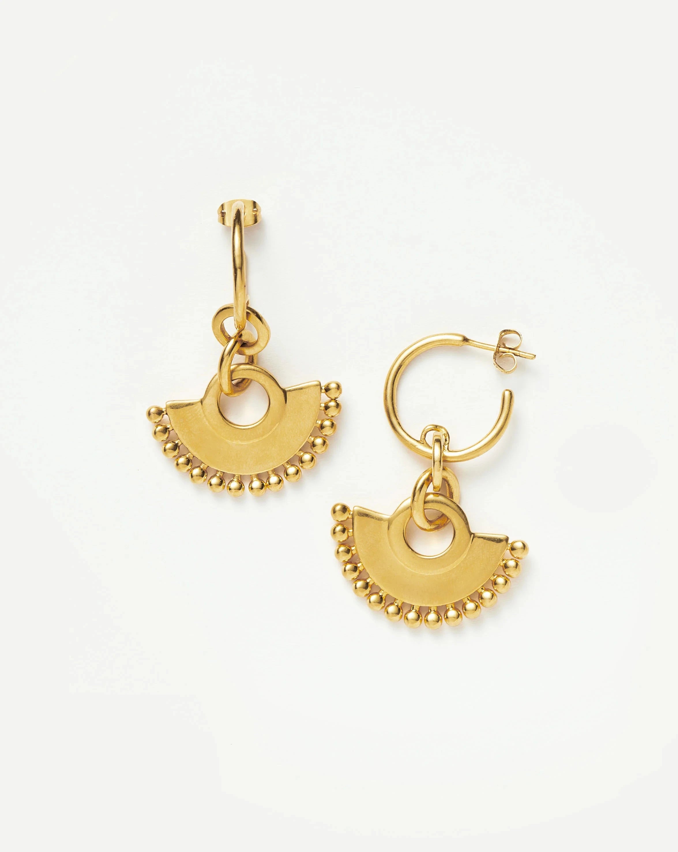 Zenyu Fan Chandelier Hoop Earrings for Women - Fashion Bohemian Dangle Drop Earrings - Perfect for Party, Wedding & Evening Occasions