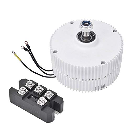 NE-300 12V Permanent Magnet Wind Turbine Generator - 3-Phase Synchronous Alternator with Rectifier for Wind Energy Harvesting | Perfect for Off-Grid Power, RV, Marine & Home Renewable Energy Systems