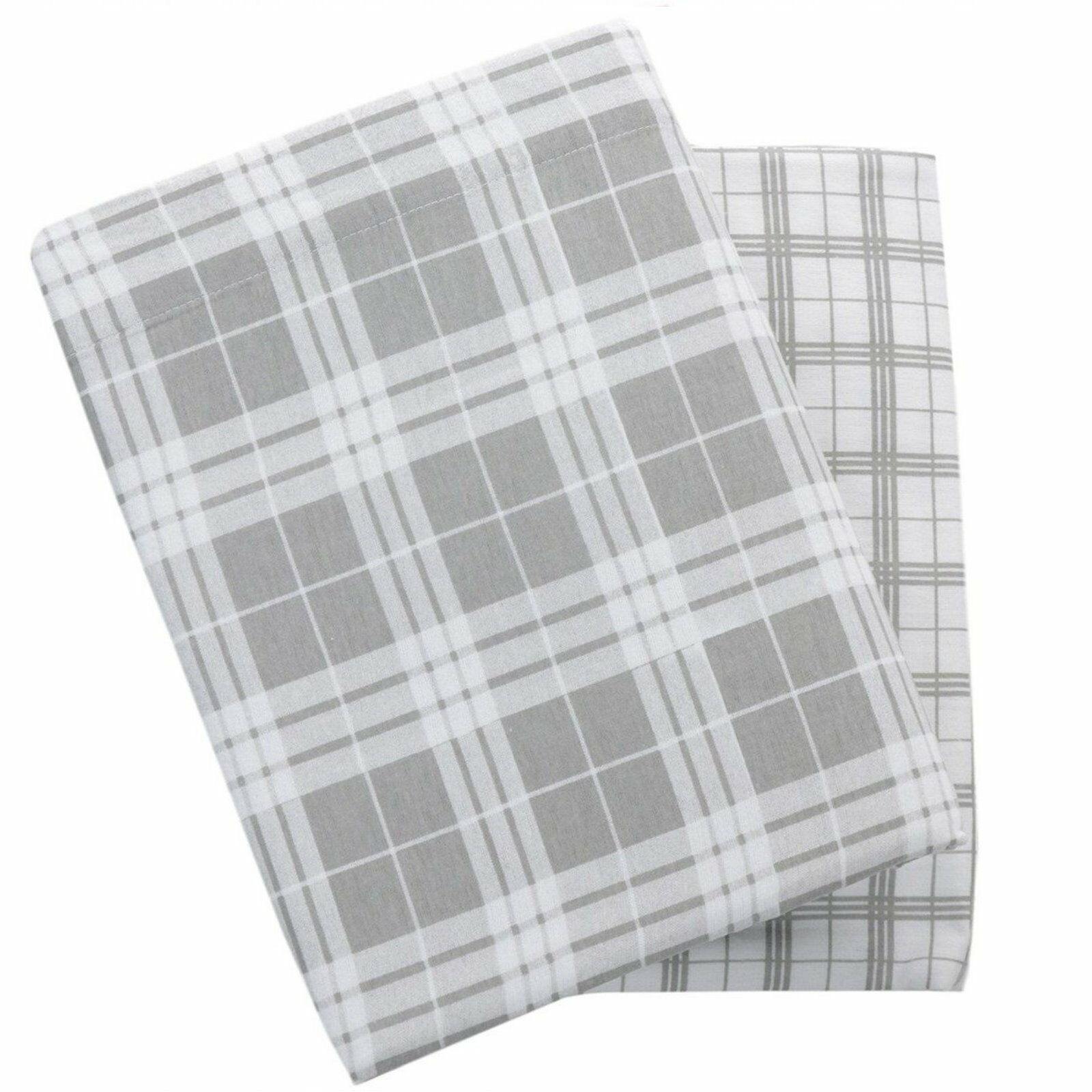 Soft & Cozy Quebec Flannelette Sheet Set - Grey - Perfect for Winter Bedding & Cold Weather Comfort