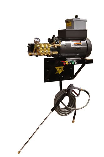 Cam Spray 4040EWM3 Electric Cold Water Pressure Washer - 4000 PSI, 50' Hose, Wall Mounted - Ideal for Driveway Cleaning, Deck Washing & Outdoor Surface Maintenance