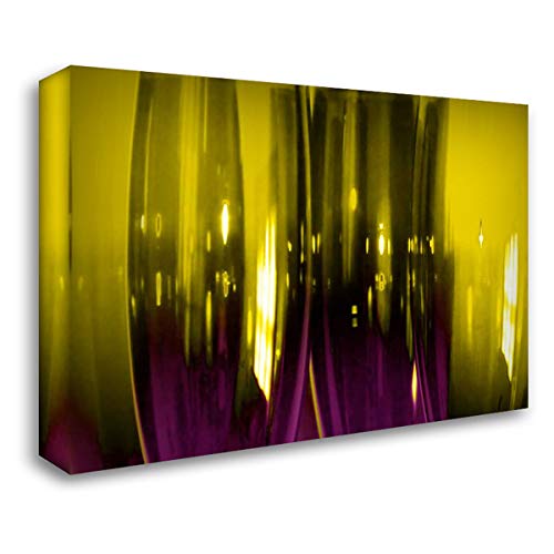 Alan Hausenflock 40x27 Large Gallery Wrapped Stretched Canvas Art - Wine Glasses II Painting - Modern Home Decor for Living Room, Bedroom & Office