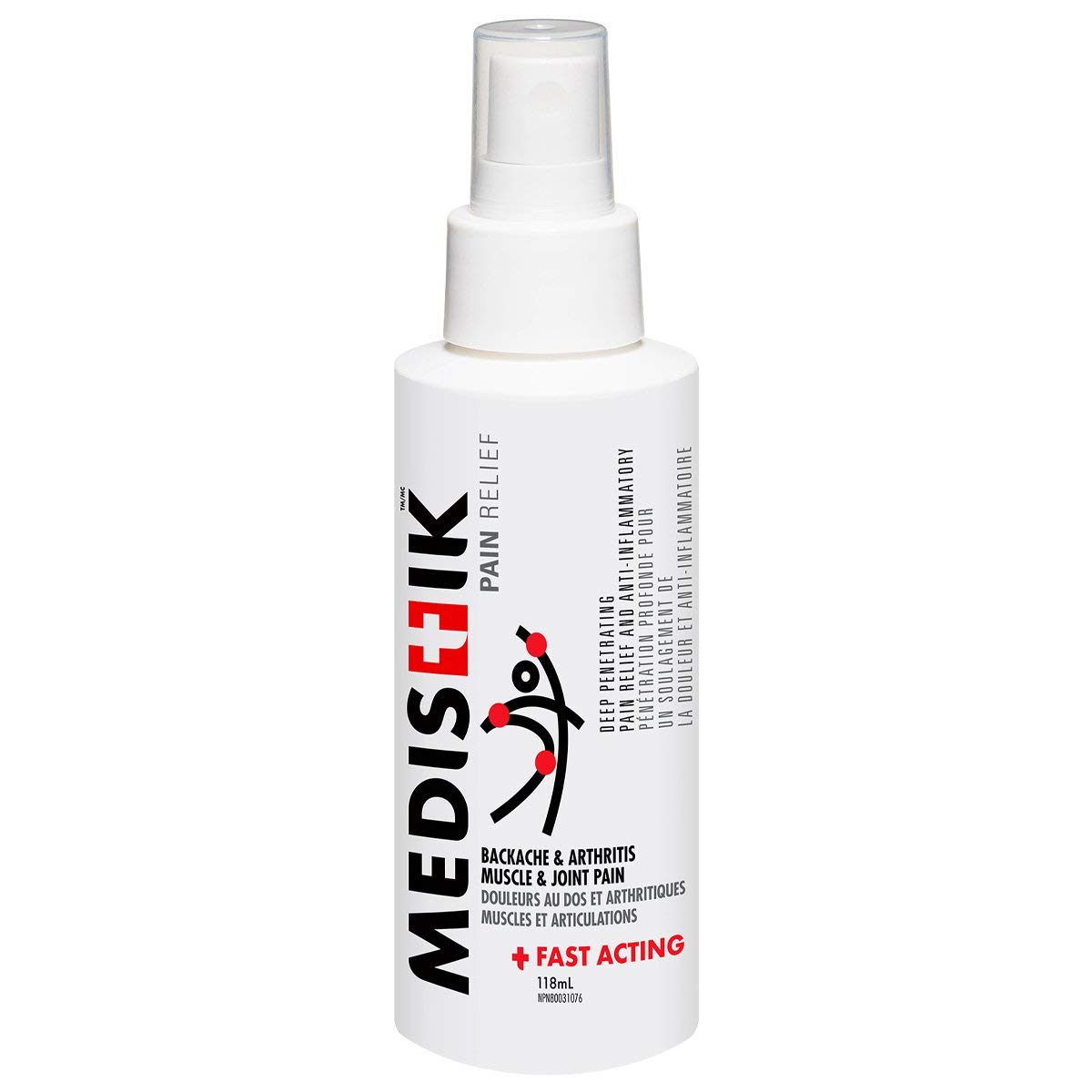 Medistik Dual Hot & Cold Pain Relief Spray - Fast Acting Muscle & Joint Pain Relief for Athletes, Gym & Post-Workout Recovery