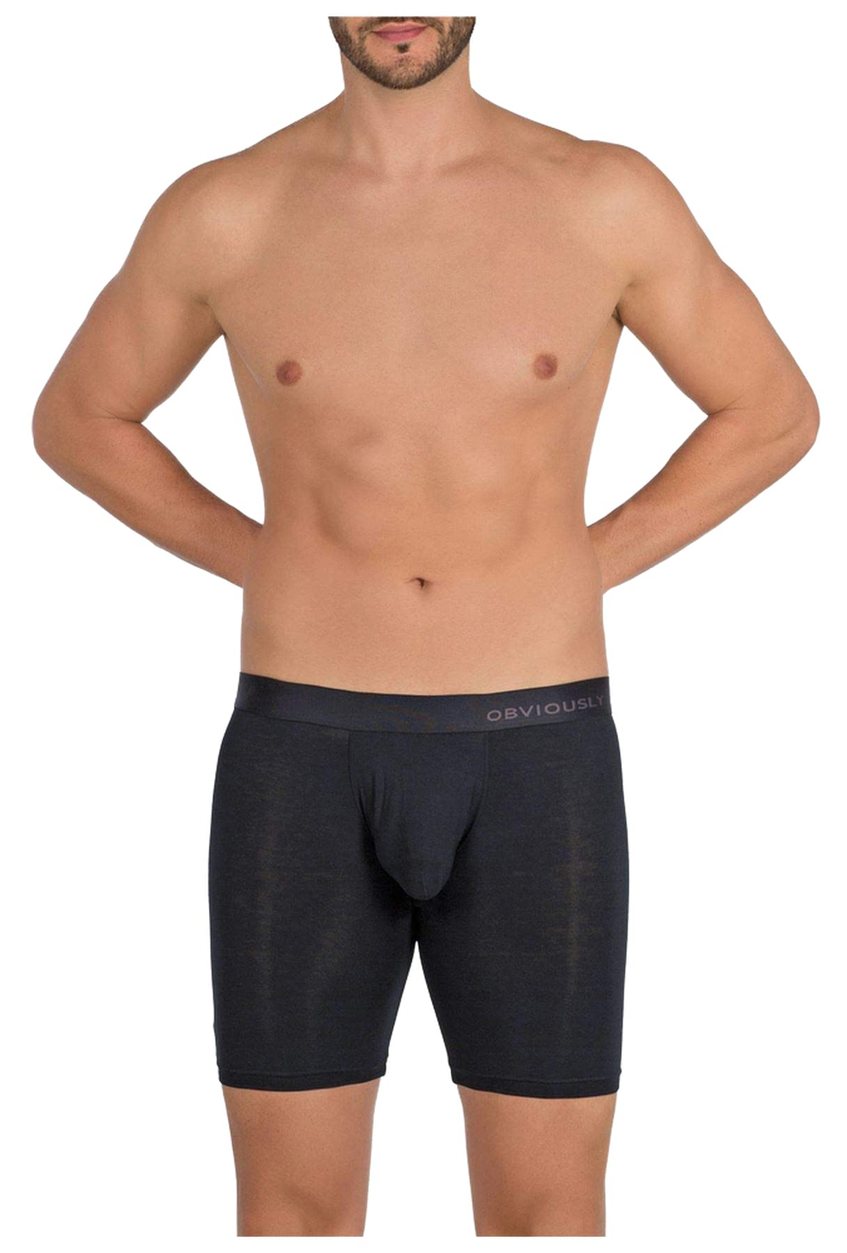 PrimeMan Men's 6-Inch Boxer Briefs - Soft Breathable Underwear for Comfort & Support - Perfect for Workout, Travel & Everyday Wear