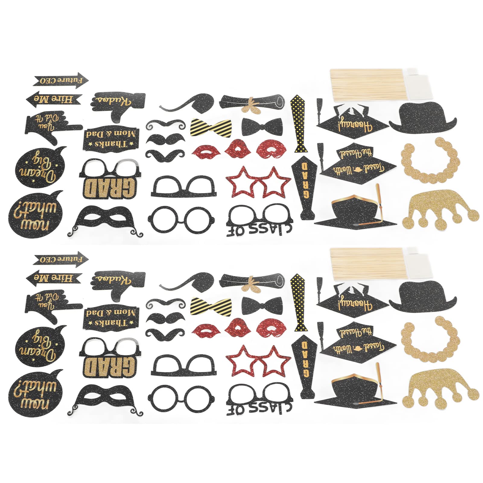 Jeanoko Graduation Photo Props - High-Quality Paper Card Shooting Decorations with Fine Details for Photo Frames | Perfect for Graduation Parties, School Events & Memory Albums